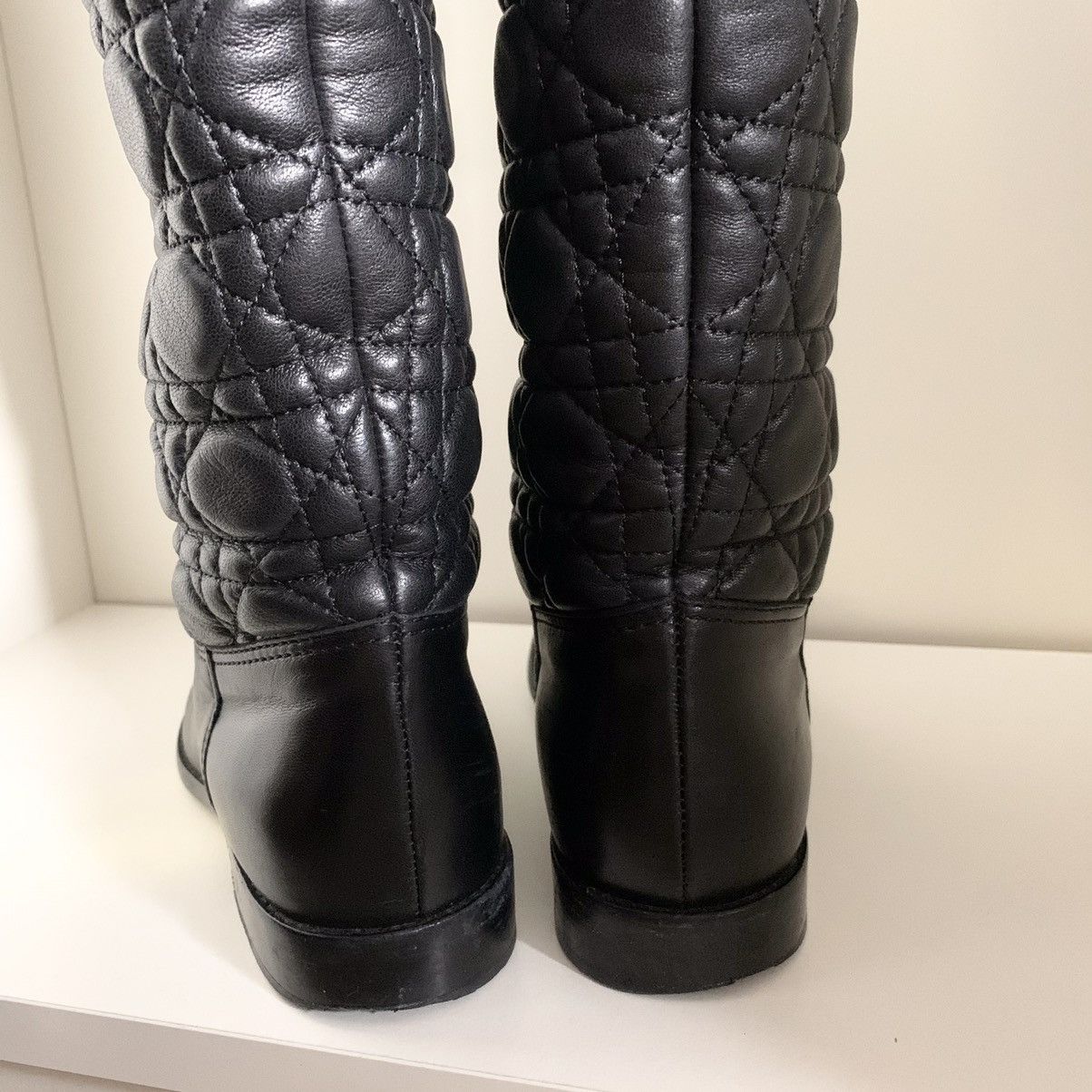 Dior Dior cannage quilted nappa leather boots Size US 6 / IT 36 - 17 Thumbnail