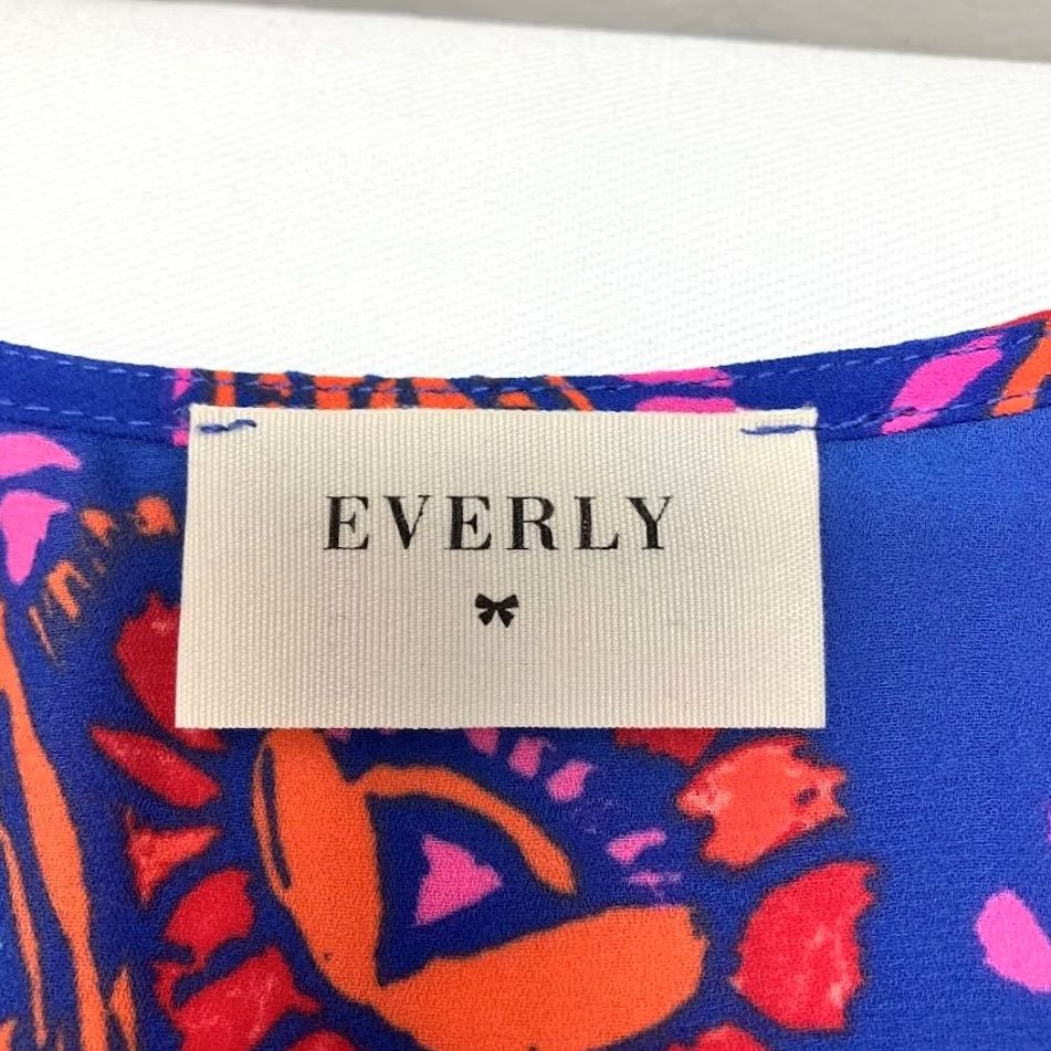 Anthropologie Anthropologie Romper Womens S Blue Everly Pink Orange Paisley Print Neck Size Size 28" / US 6 / IT 42 - 5 Thumbnail