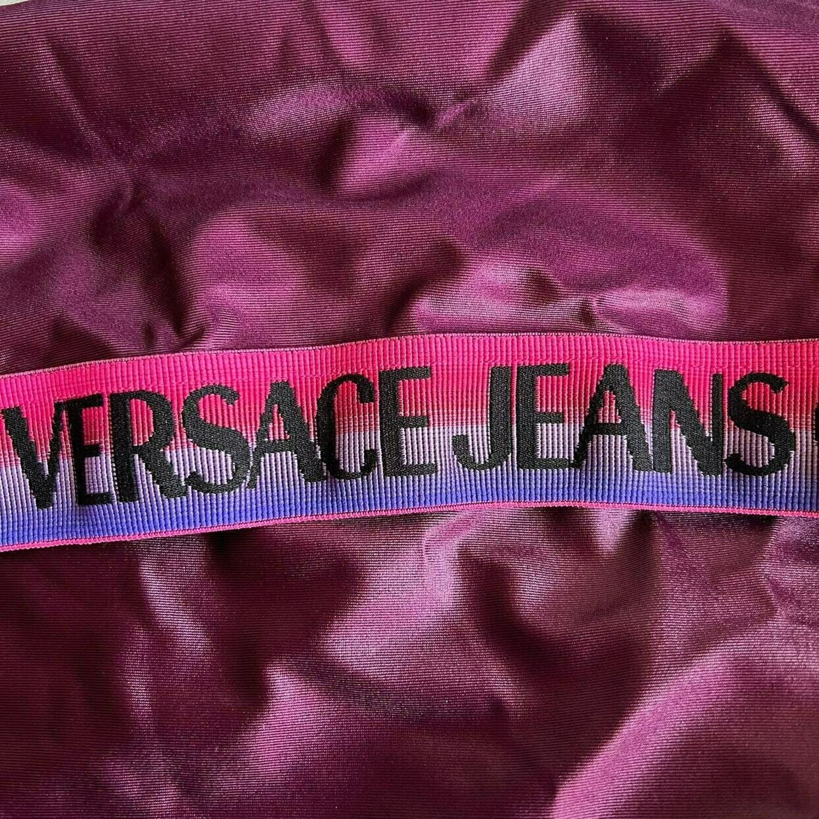 Versace Jeans Couture VERSACE Jeans Couture Purple Cropped+Bike Short, IT36/US0/XS Size 25" / US 0 / IT 36 - 6 Thumbnail