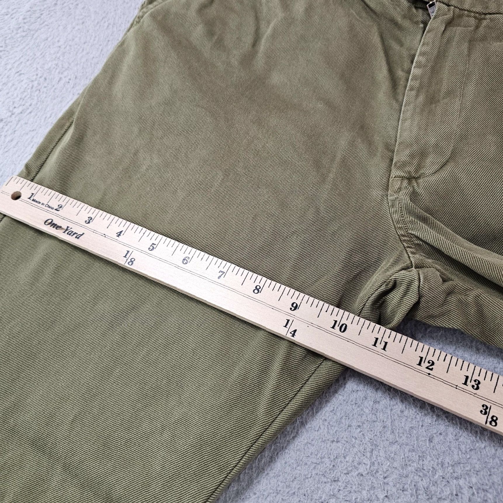 Olive Spier & Mackay Pants Mens 33 Olive Green Slim Fit Chino Cotton Casual Flat Front Chino Pants Mens 33 Olive Green Slim Fit Flat Front Cotton Casual Size US 33 - 4 Thumbnail