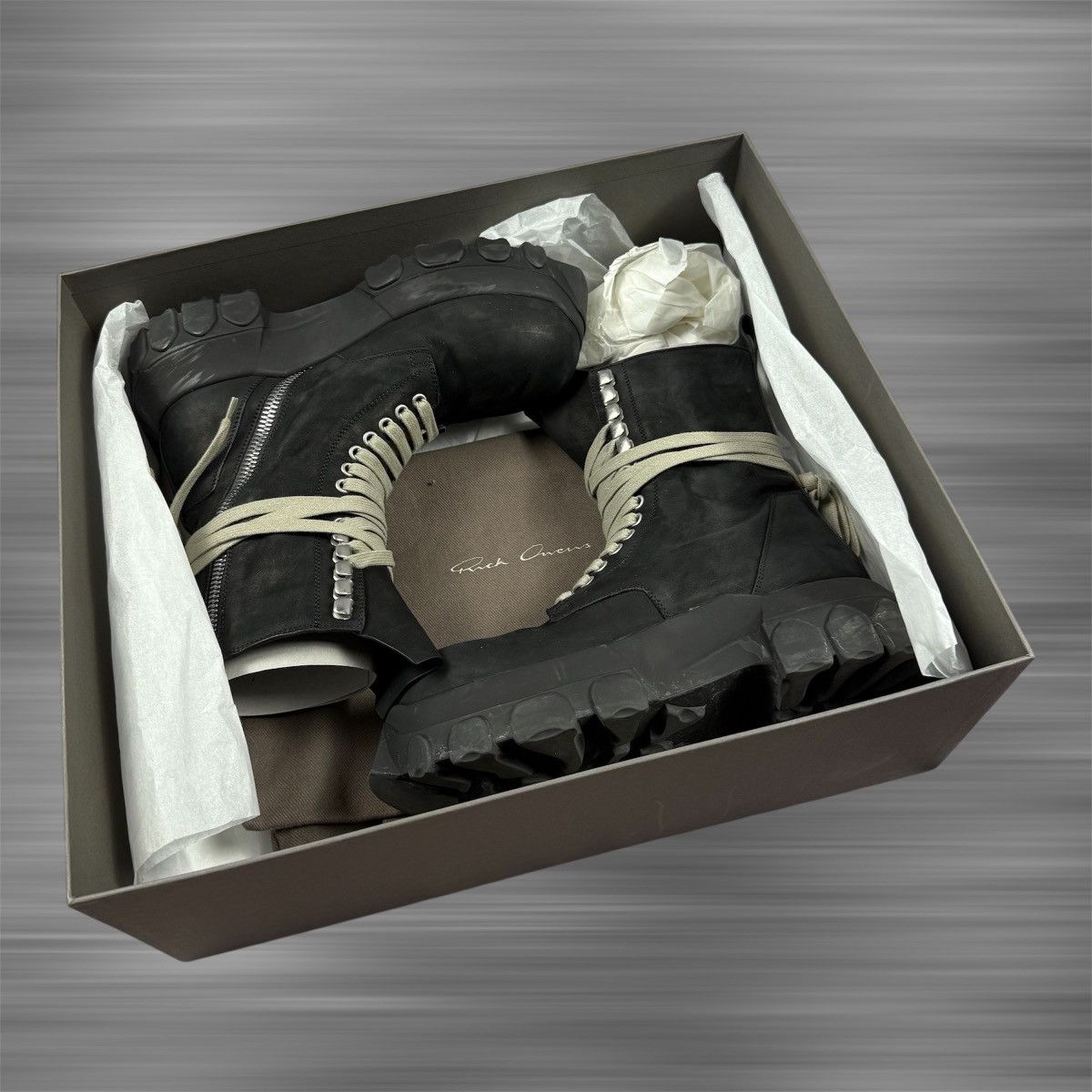 Rick Owens Rick Owens Army Bozo ‘Black’ Tractor Boots Size US 8 / IT 38 - 8 Thumbnail
