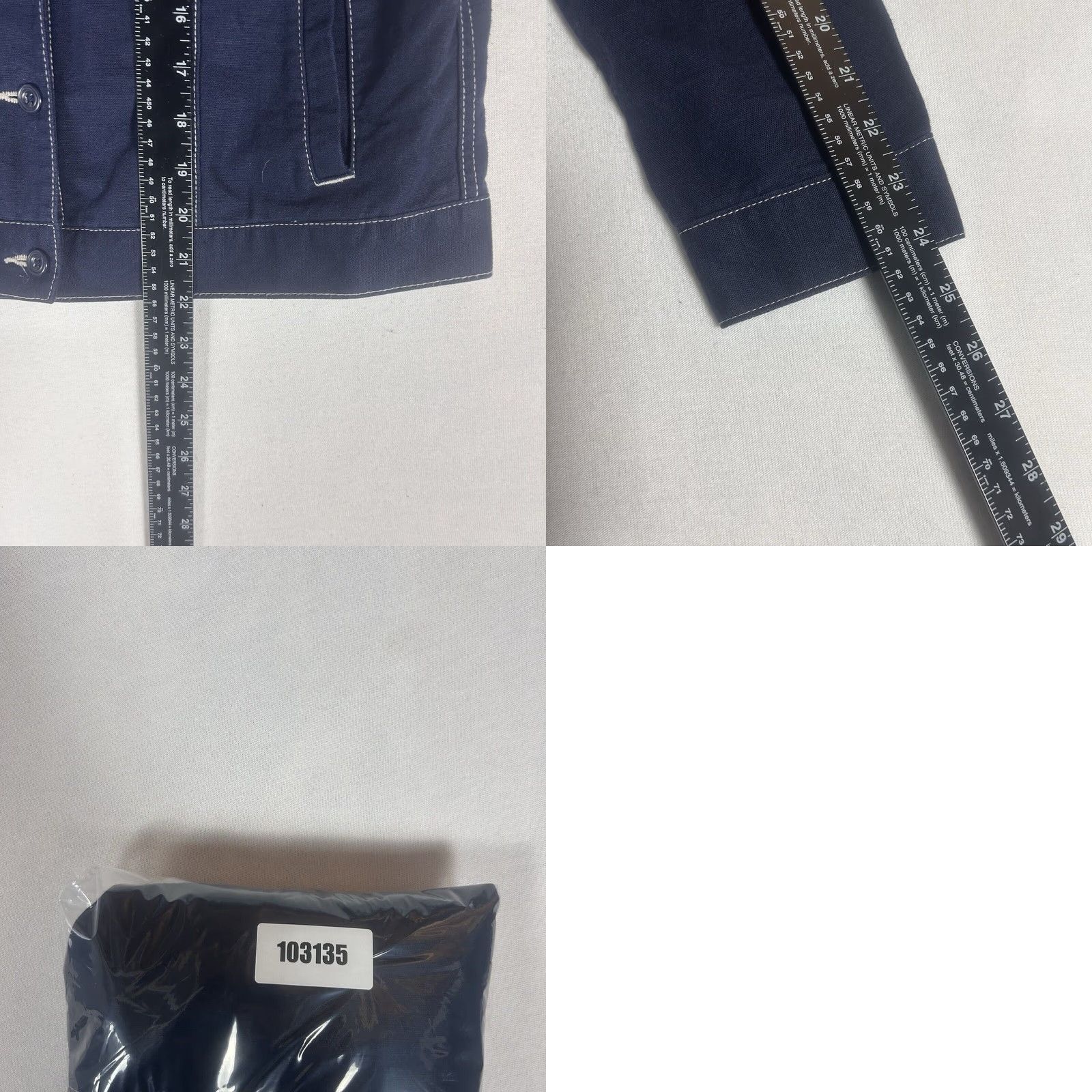 Eddie Bauer Eddie Bauer Trucker Shirt Jacket Womens Medium Linen Blend Denim L/S Button Up Size M / US 6-8 / IT 42-44 - 8 Thumbnail