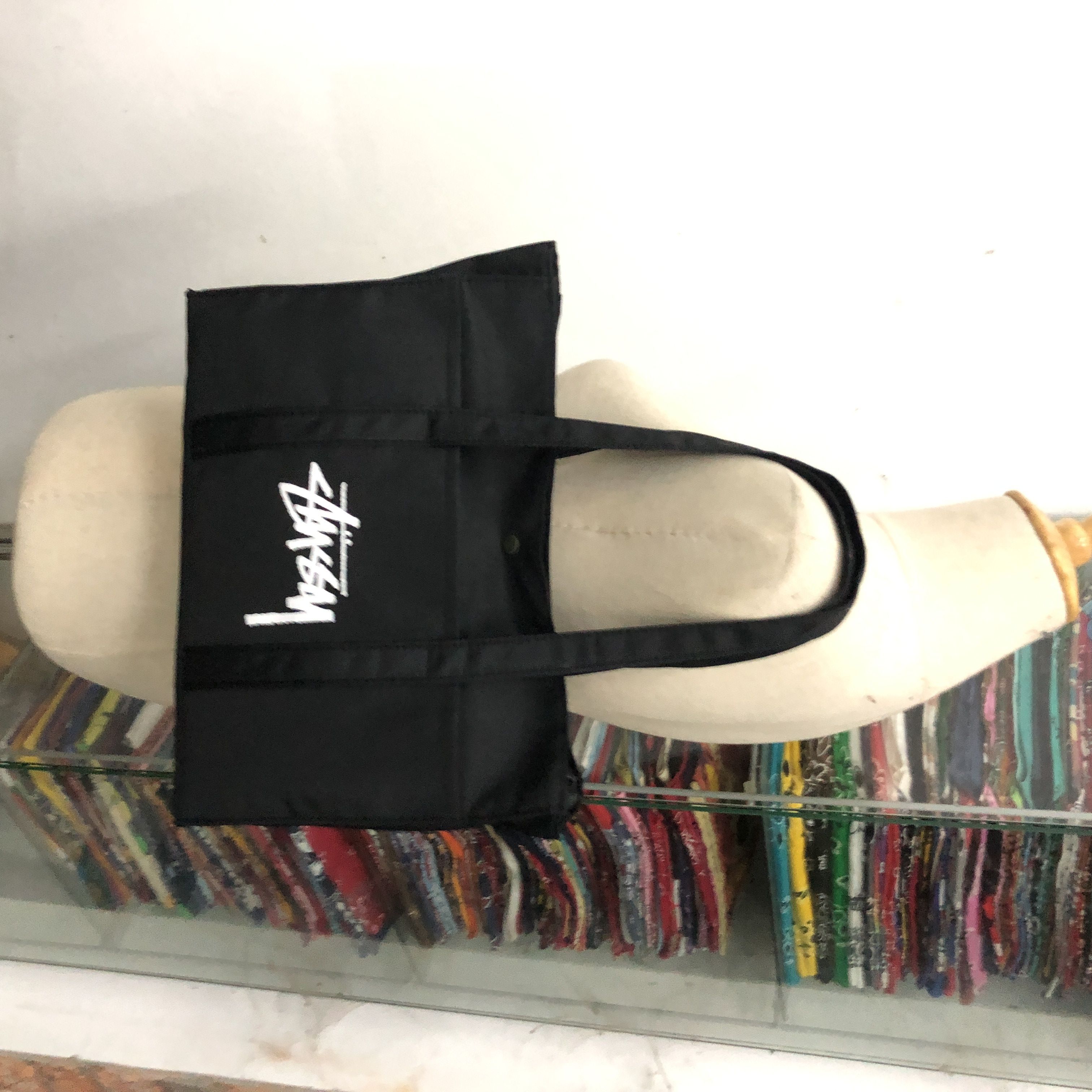 Stussy AUTHENTIC 🇯🇵 Stussy Military Black Color Tote Bag Stussy Size ONE SIZE - 5 Thumbnail