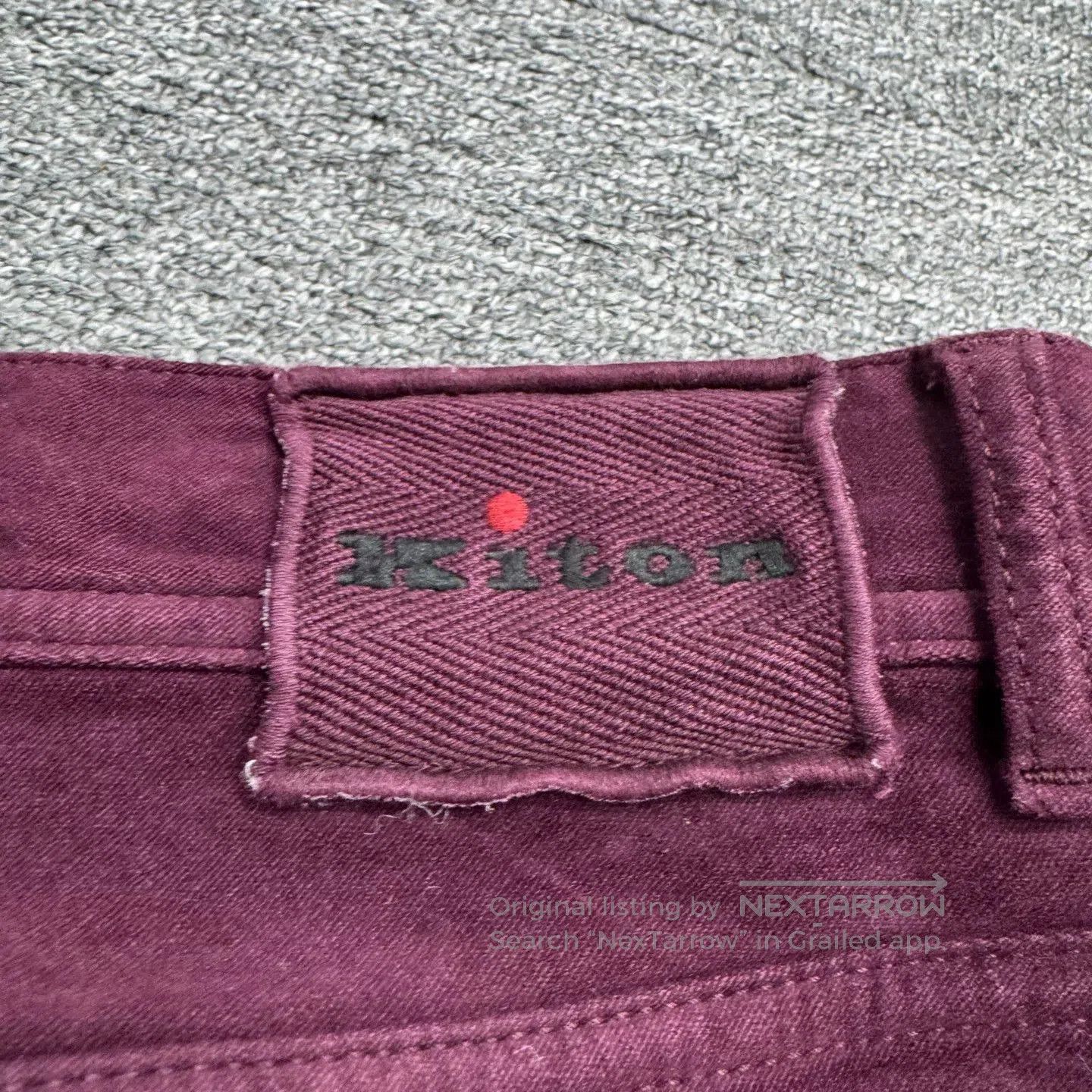 Kiton Kiton Burgundy Casual Pants. Size US 31 - 6 Thumbnail