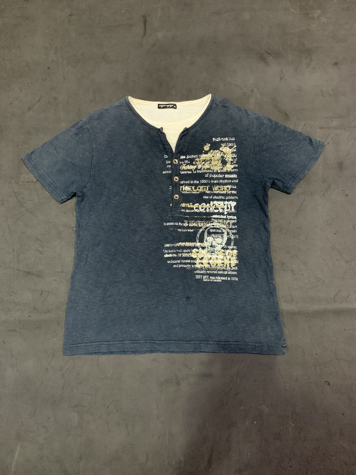 image of 14Th Addiction x In The Attic Virgin Voyage Poem Tee in Black, Men's (Size Small)