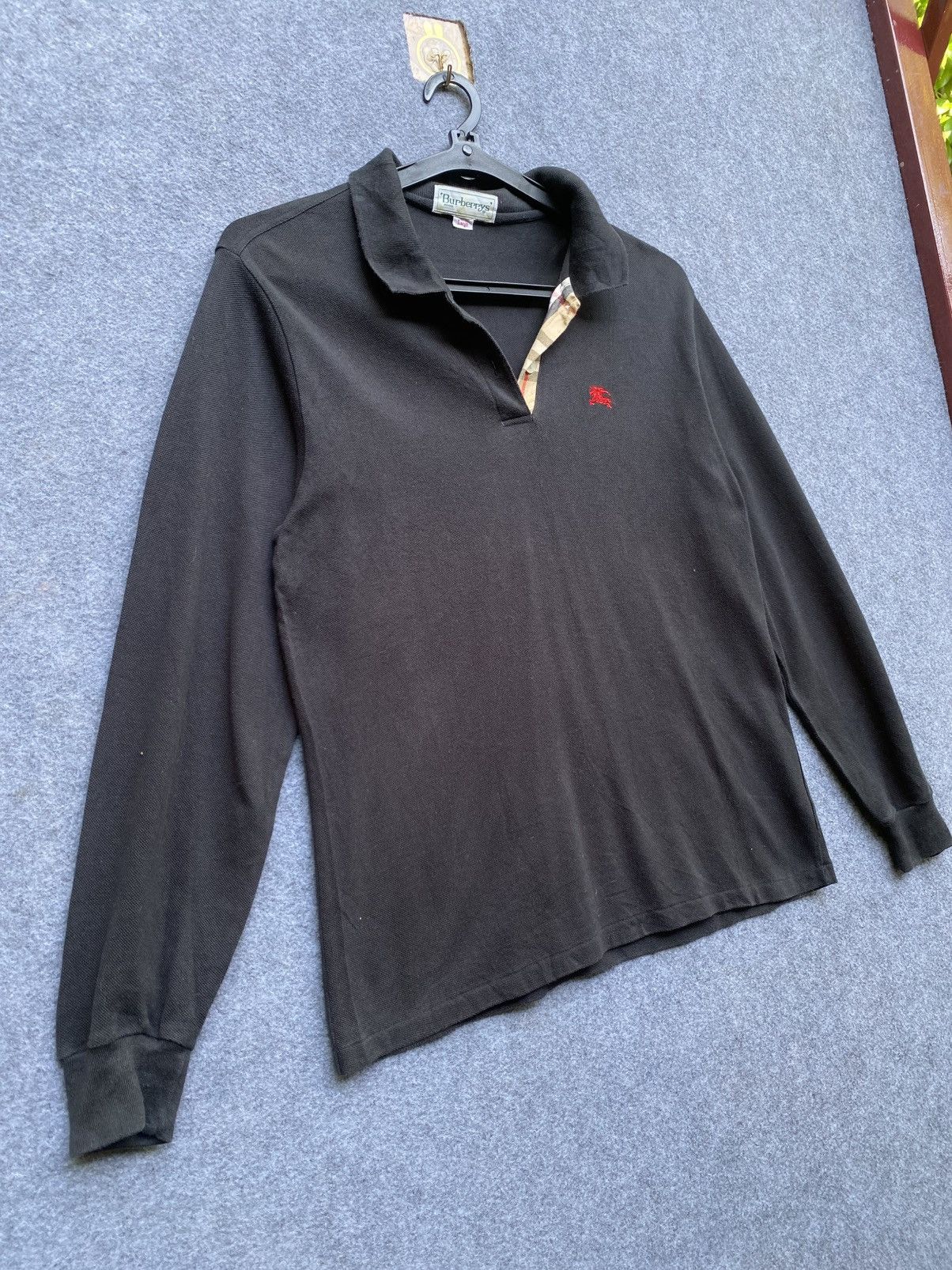 Burberry × Vintage Vintage burberrys polo long sleeve tshirt Size US L / EU 52-54 / 3 - 3 Thumbnail