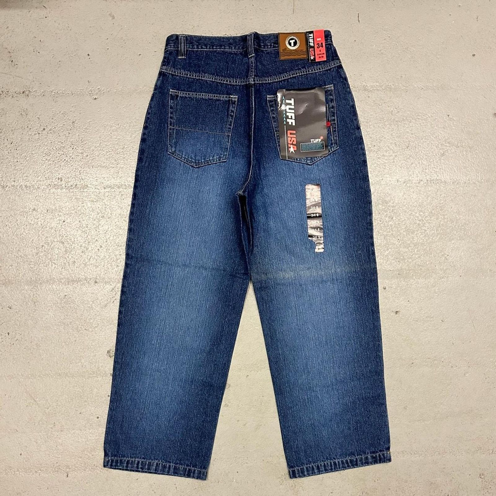 Vintage Vintage baggy y2k tuff faded blue skater carpenter style Size US 34 / EU 50 - 1 Thumbnail