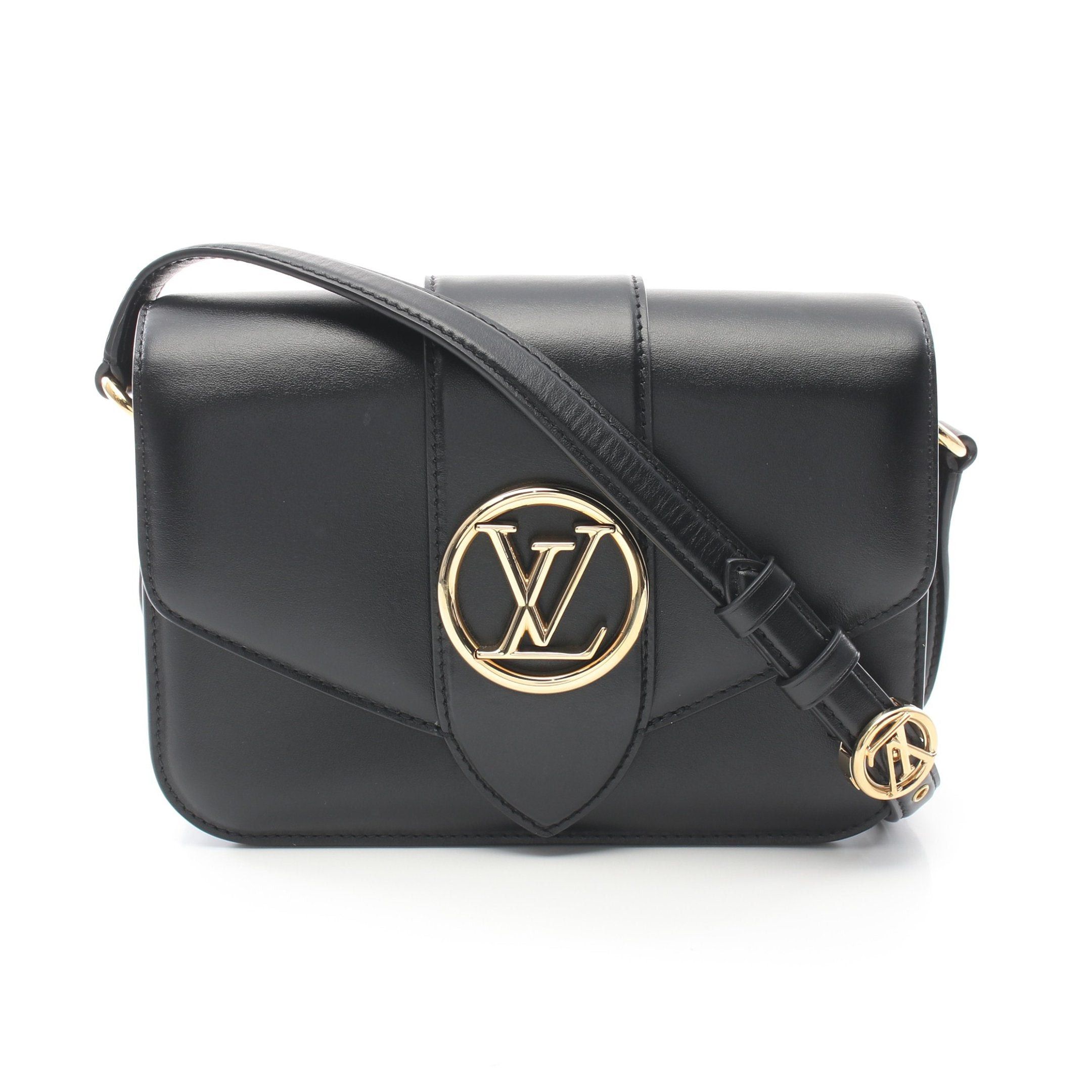 Louis Vuitton Louis Vuitton Lv Pont9 Pont Neuf Noir Shoulder Bag Leather Black Size ONE SIZE - 1 Thumbnail