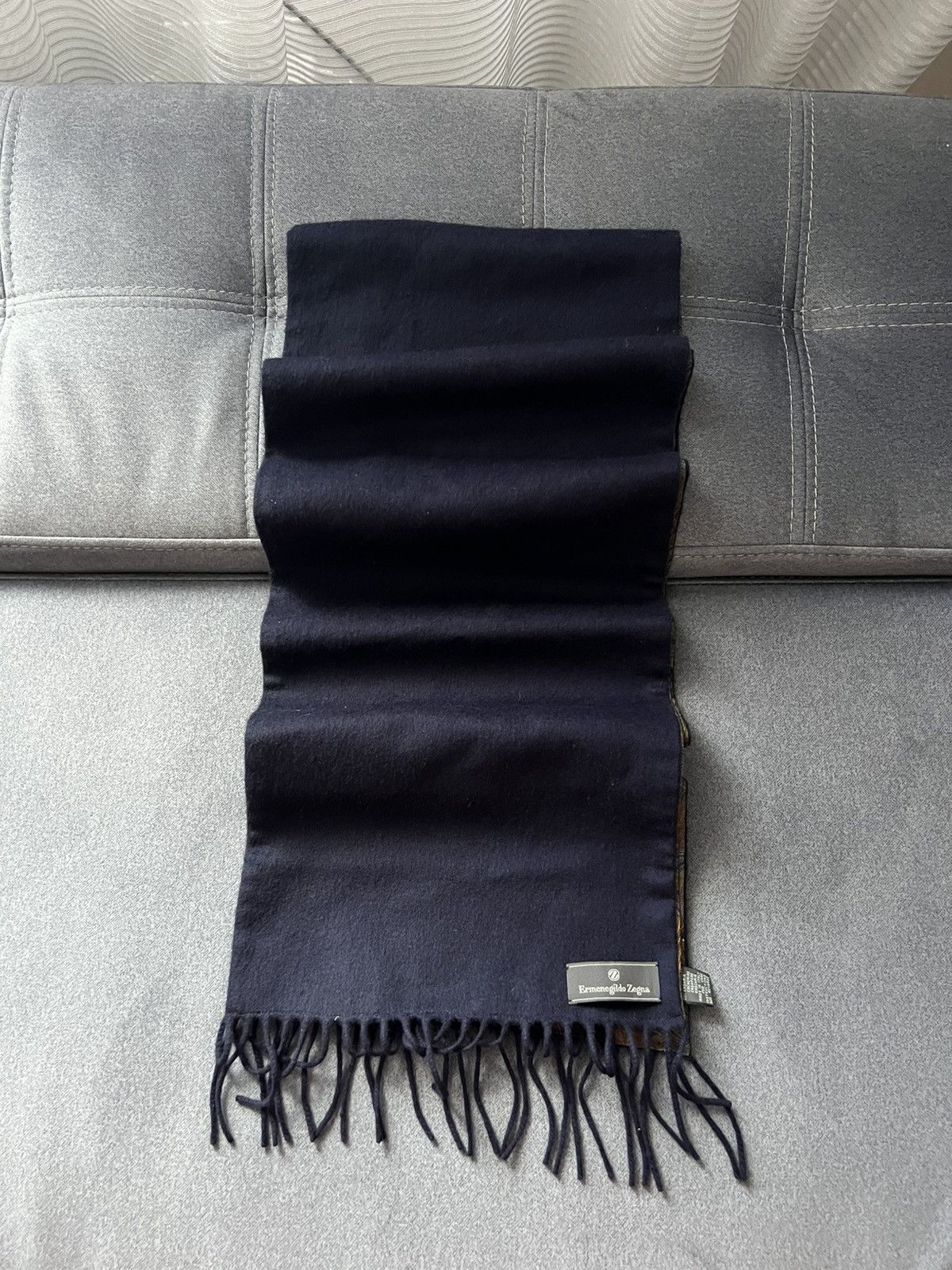 Ermenegildo Zegna Ermenegildo Zegna Blue Scarf Size ONE SIZE - 1 Thumbnail