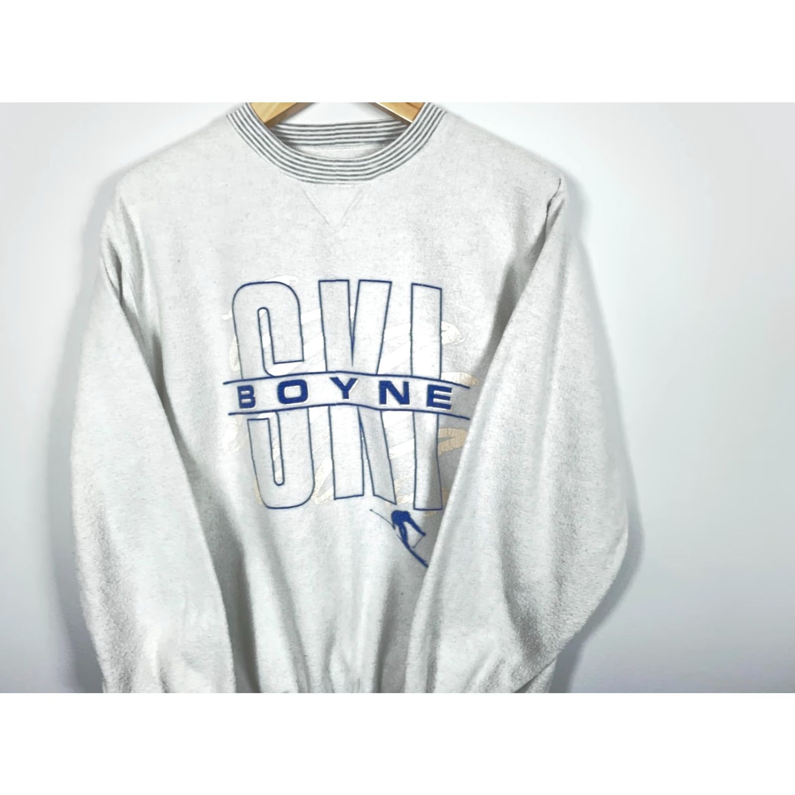 Vintage VINTAGE Gear for Sports Boyne Mountain Ski Sweatshirt Adult XL Gray Inside Out Crewneck Michigan 90s Mens Regular Sweatshirt Size US XL / EU 56 / 4 - 4 Thumbnail
