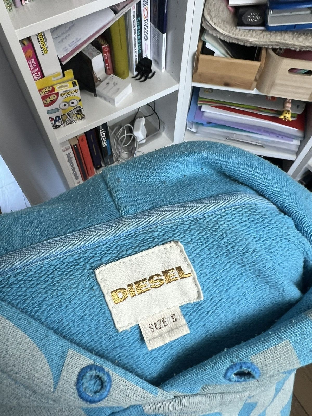 Diesel Vintage Y2K Diesel aop print hoodie S avantgarde archive 00s Size US S / EU 44-46 / 1 - 5 Thumbnail