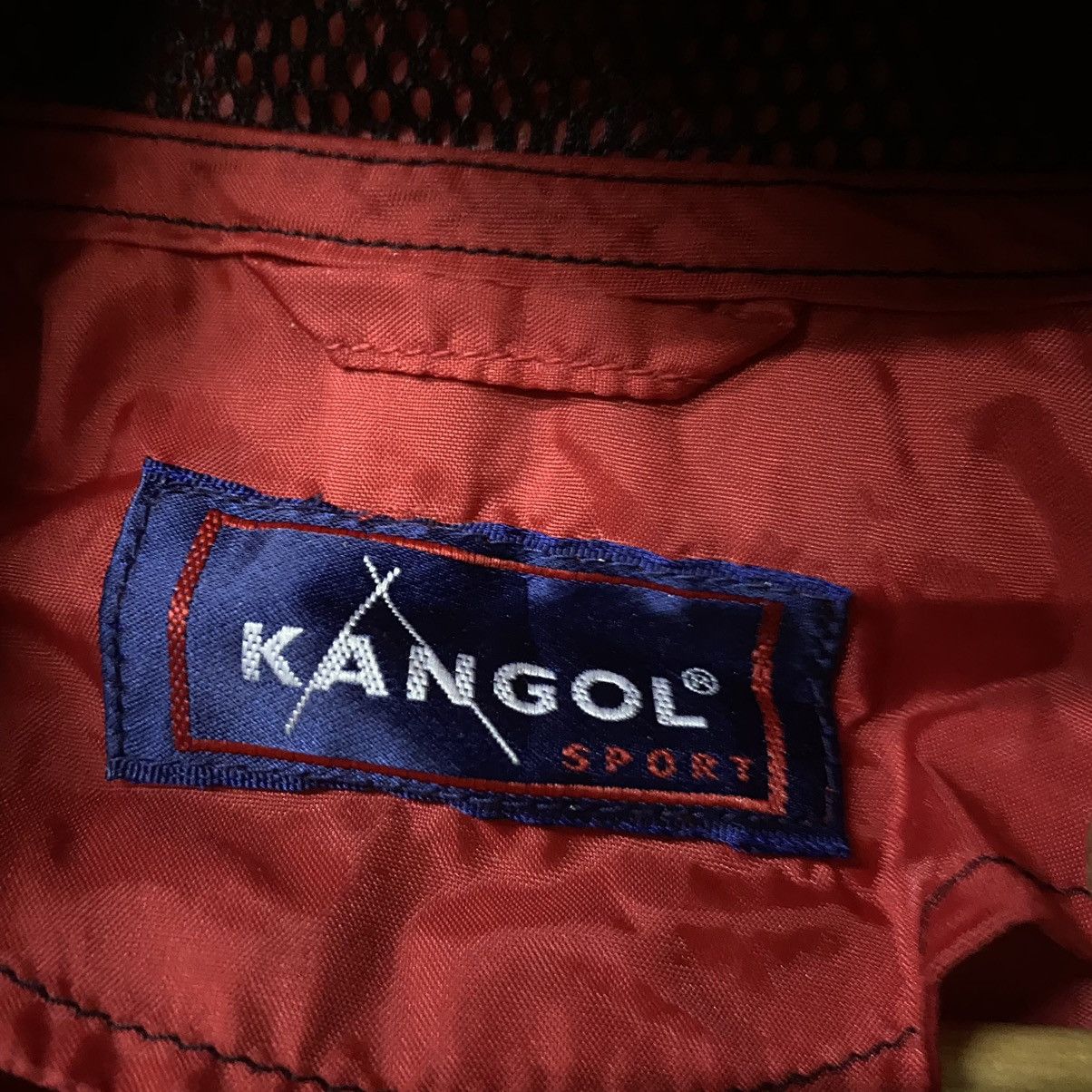 Kangol Nylon hoodie button up kangol sport red color Size US M / EU 48-50 / 2 - 4 Thumbnail