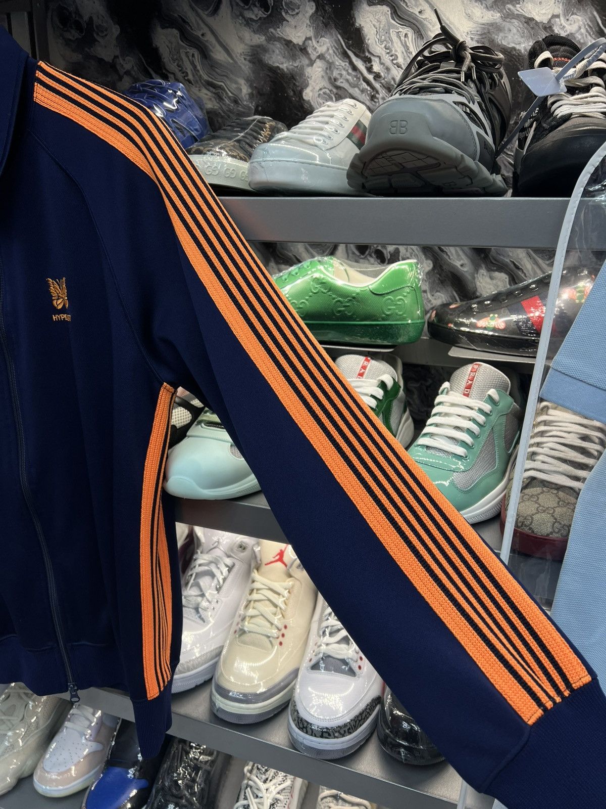 Needles Needles Navy/Orange Track Jacket Size US L / EU 52-54 / 3 - 4 Thumbnail