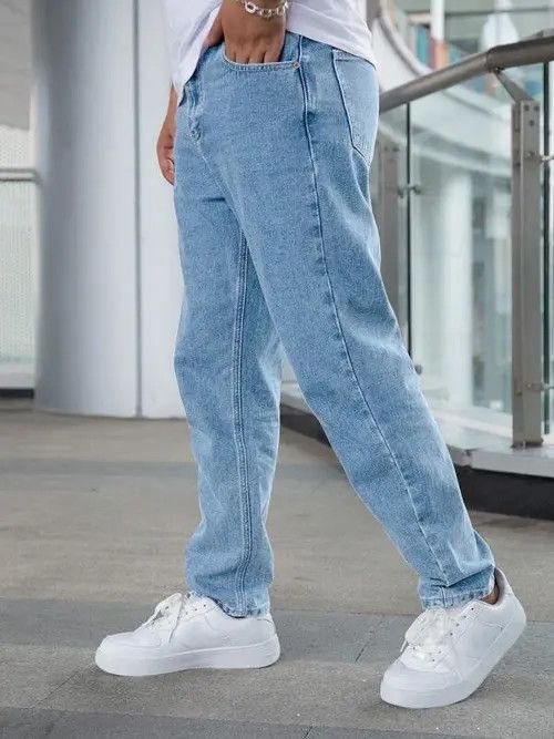 Jean Casual Vintage Straight RETRO jeans denim Size US 31 - 3 Thumbnail