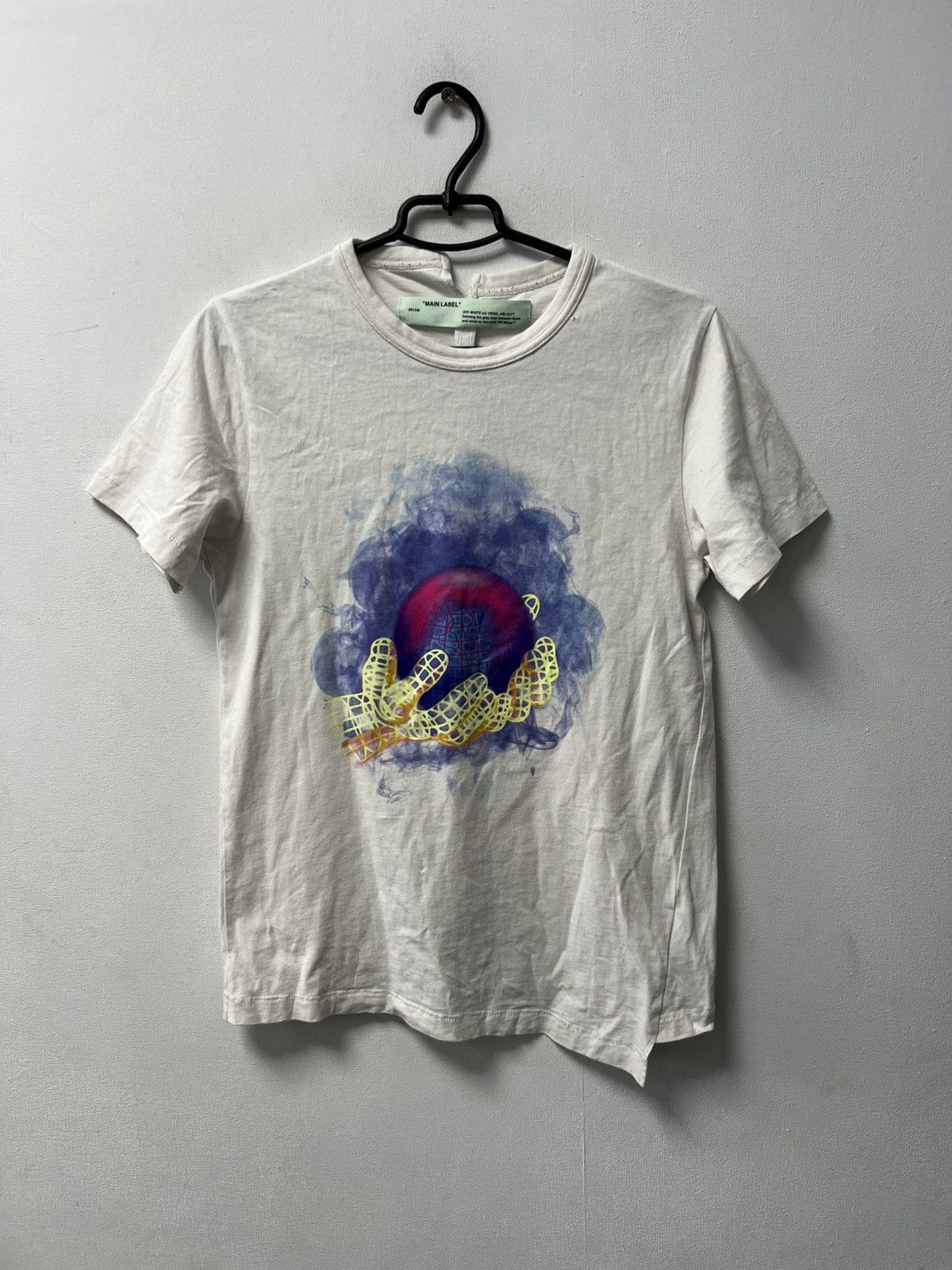 Off-White Off-White World Hand T-Shirt Size S XS Luxury Y2K Size US S / EU 44-46 / 1 - 1 Thumbnail