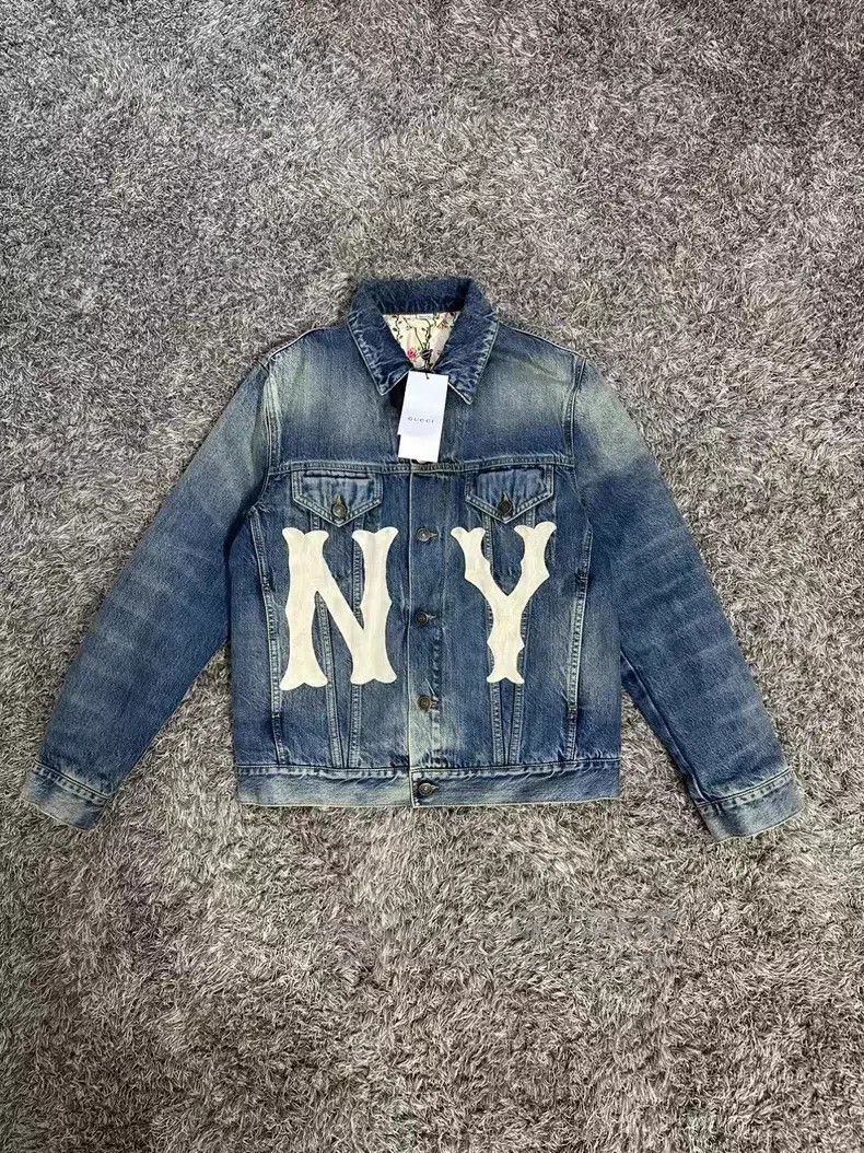 Gucci Gucci Embroidered NY denim jacket Size US XS / EU 42 / 0 - 1 Thumbnail