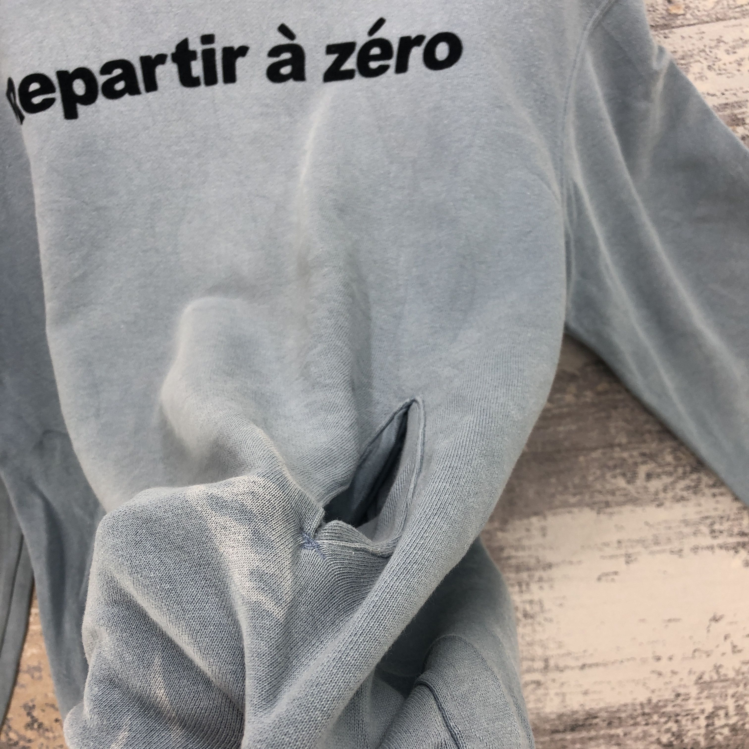 Japanese Brand × Vintage Vintage 90s Repartir a Zero Sweater Hoodie Sweatshirt Size US L / EU 52-54 / 3 - 17 Thumbnail