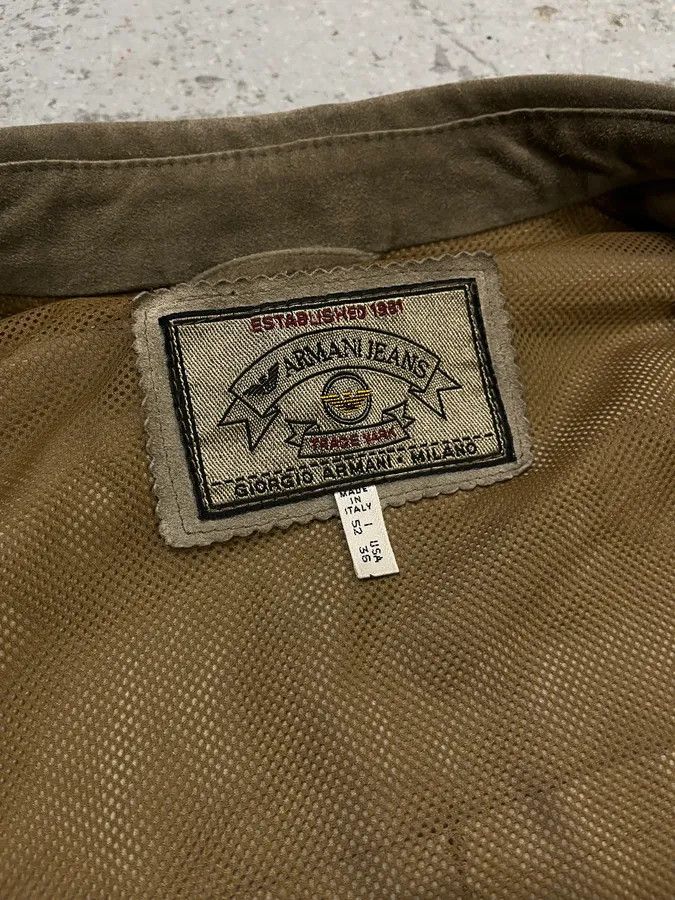 Armani 1990s Armani Beige Suede Leather Shirt Size US L / EU 52-54 / 3 - 9 Thumbnail
