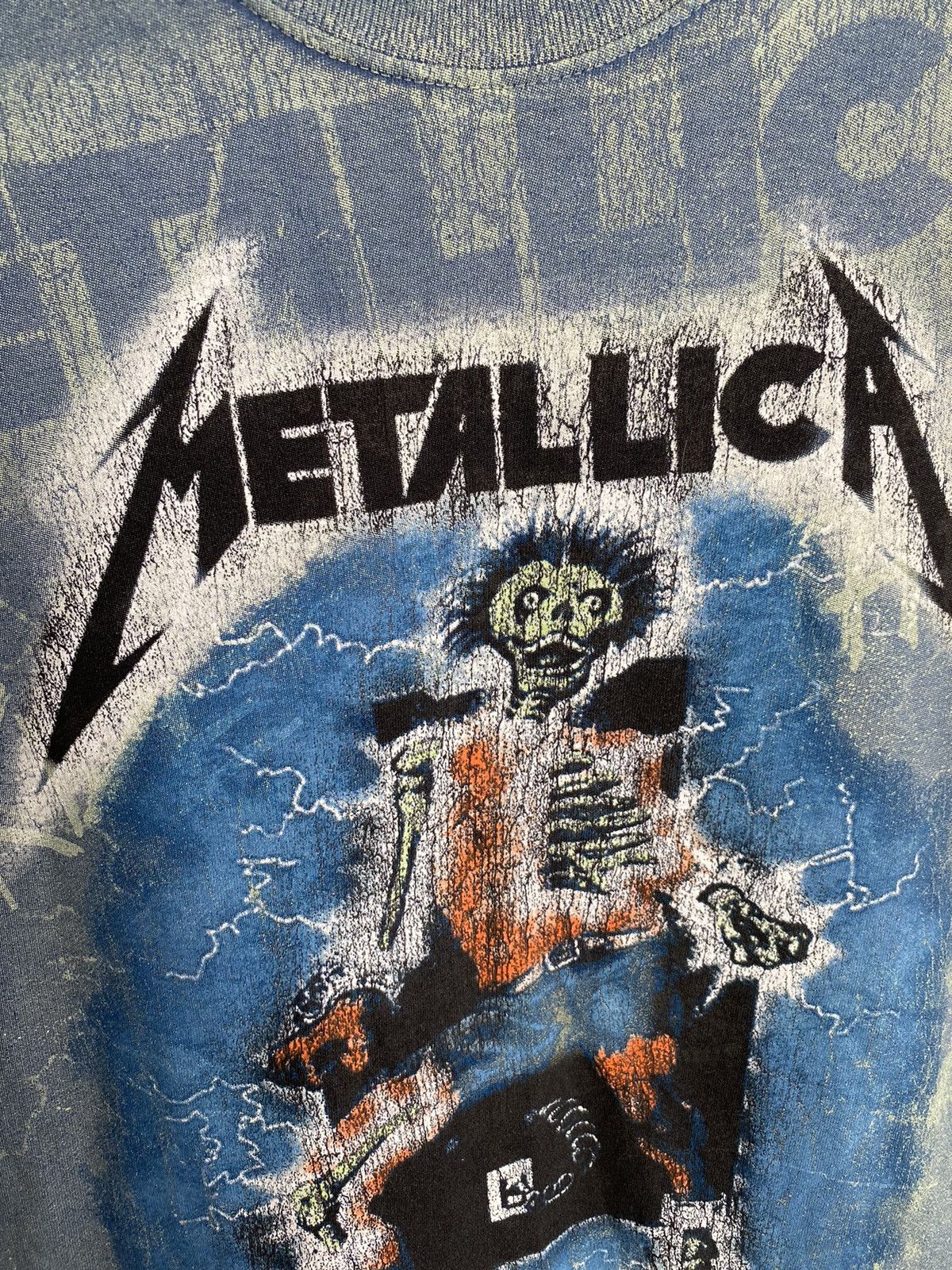 Band Tees VINTAGE METALLICA RIDE THE LIGHTNING TOUR TEE SHIRT Size US L / EU 52-54 / 3 - 3 Thumbnail