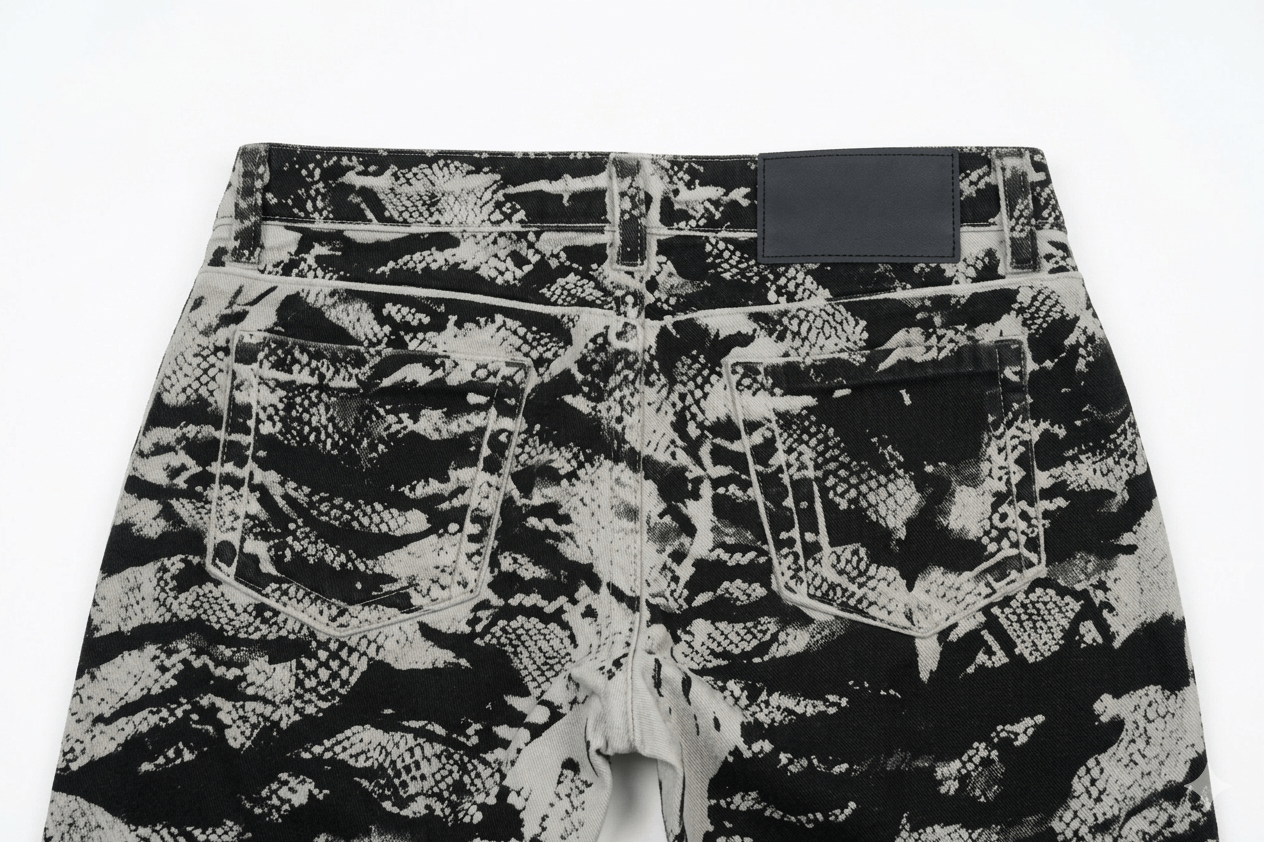 Diesel Black Gold ARCHIVE Diesel Black Gold Snakeskin Print Skinny Jeans Size US 28 / EU 44 - 4 Thumbnail