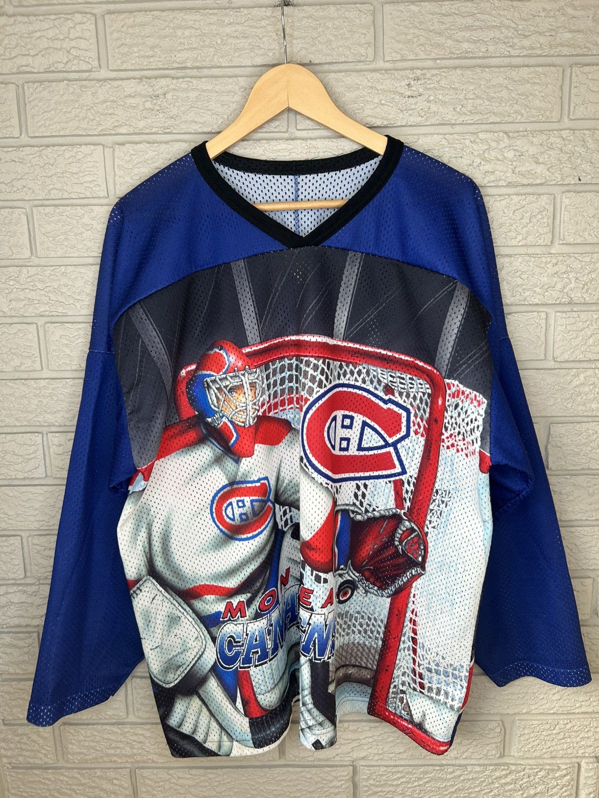 Ccm Vintage CCM Montreal Canadians AOP Mesh Jersey Size US XL / EU 56 / 4 - 1 Thumbnail