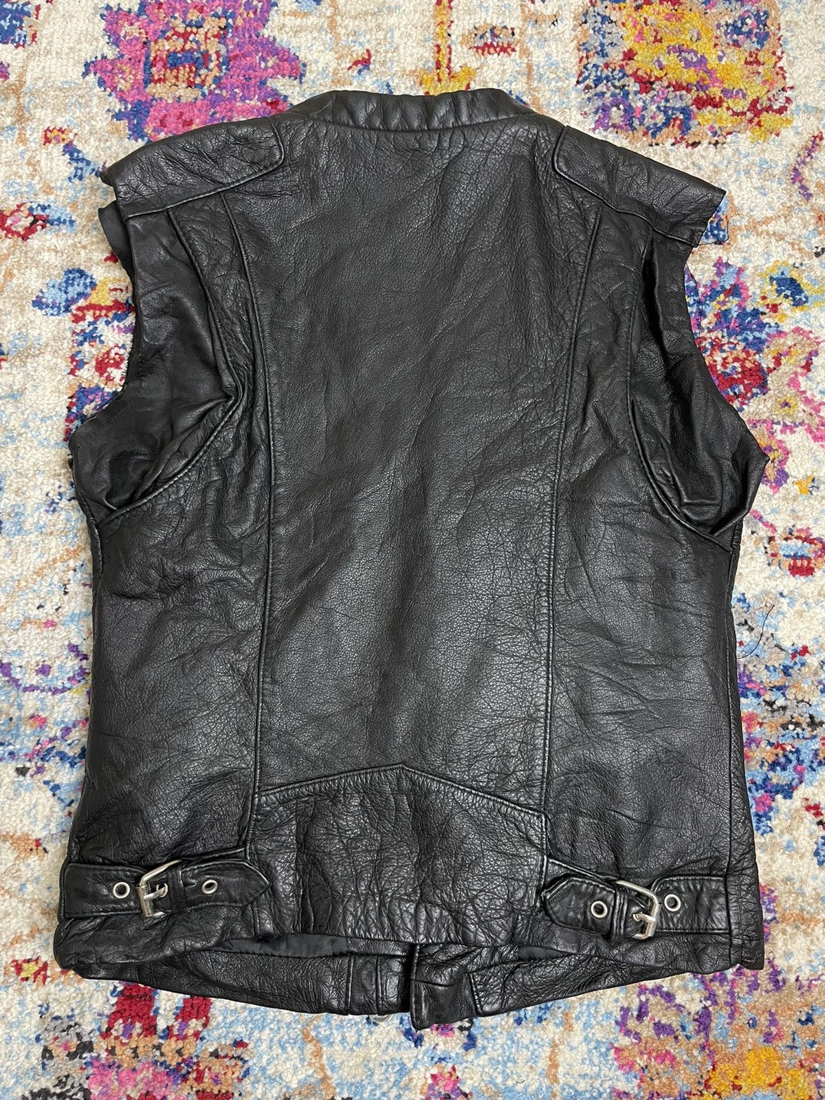 Japanese Brand × Vintage Drawing Just Leather Japanese Brand Leather Jackets Size M / US 6-8 / IT 42-44 - 7 Thumbnail