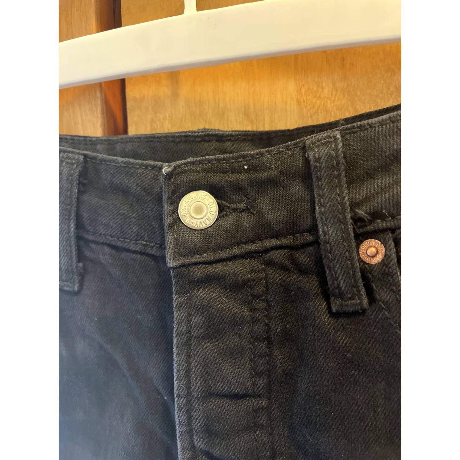 Old Navy Vintage Old Navy Women's Size 12 Black Denim Cutoff Shorts 90s Festival Casual Summer Size 34" / US 12 / IT 48 - 2 Thumbnail