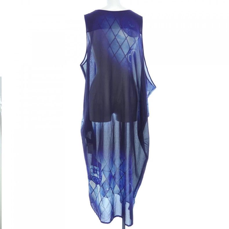 Y's Y's Dyed blue mesh print dress Size XS / US 0-2 / IT 36-38 - 2 Thumbnail