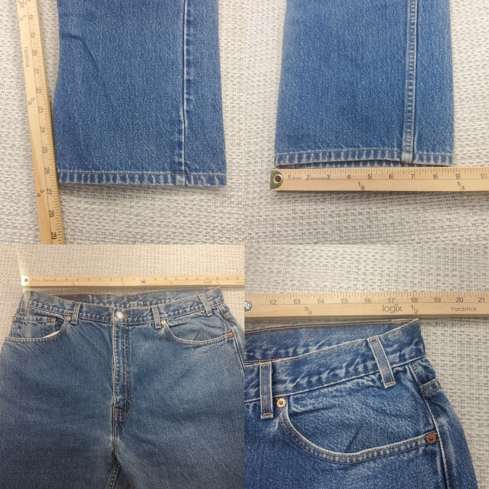 Levi's VTG Levi's 505 Jeans Mens 40x30 Blue Denim Straight Leg Regular Fit 5-Pocket Denim Jeans Regular Levi's 500 Series 90s Mens Jeans Size US 40 / EU 56 - 8 Thumbnail