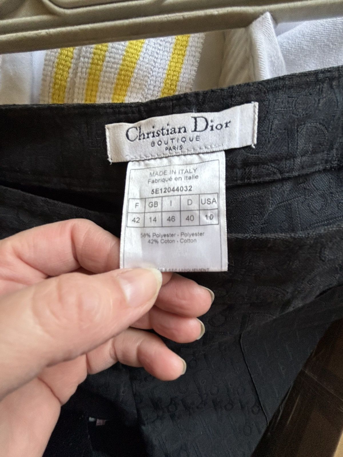 Dior Christian Dior Boutique Oblique Monogram Trousers Size 28" / US 6 / IT 42 - 4 Thumbnail