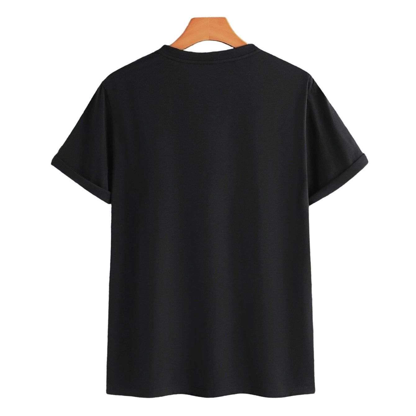 Shein Men's Playing Card Print Tee in Black, Size S Size S / US 4 / IT 40 - 2 Thumbnail