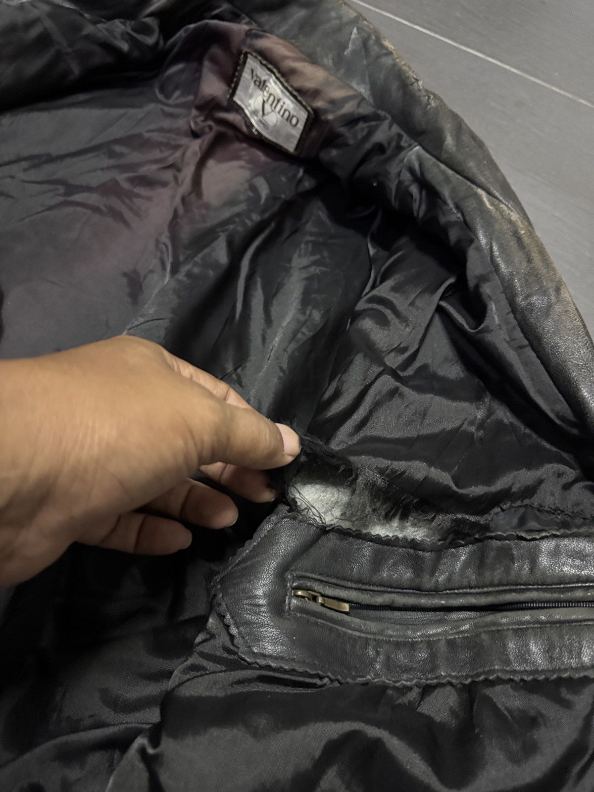 ジャケット・アウター 80s valentino uomo leather blouson 80's VALENTINO UOMO - vintage men's leather jacket - 보노비스타