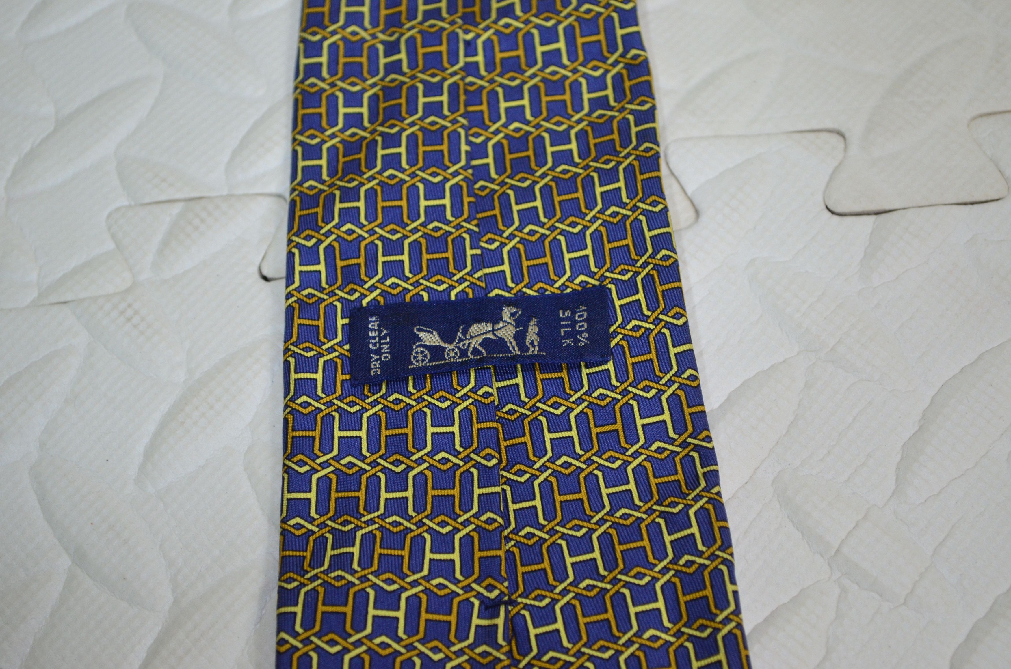 Hermes × Vintage Vintage Hermes Paris Necktie Size ONE SIZE - 5 Thumbnail