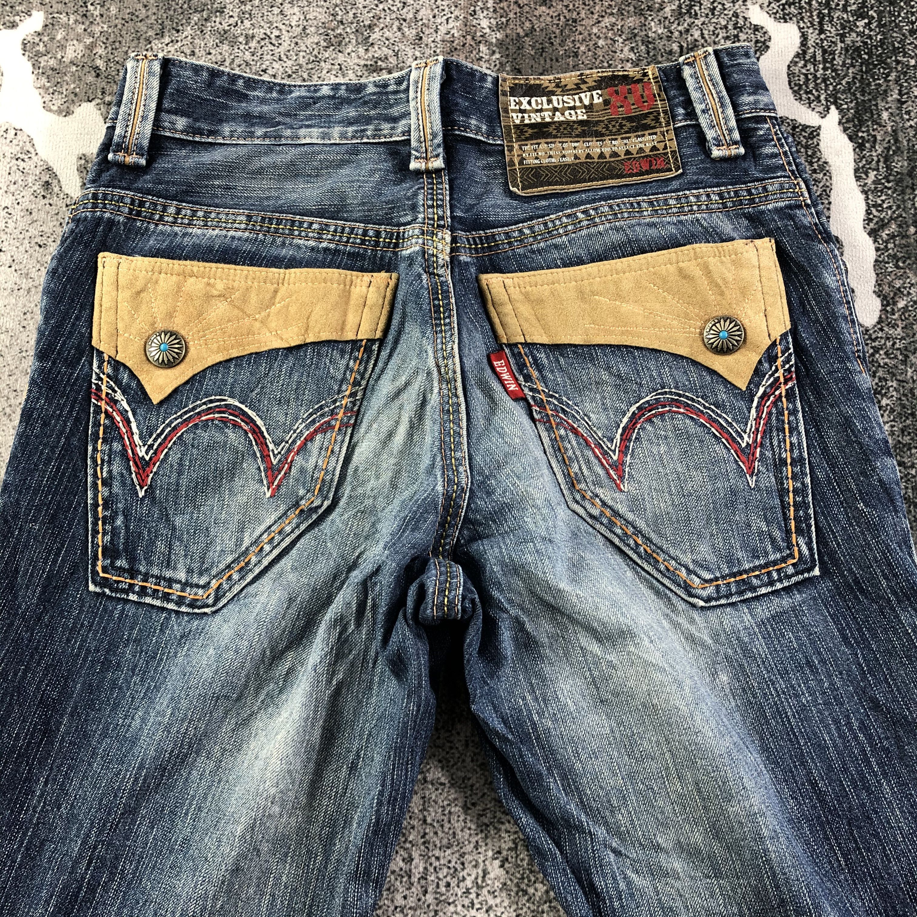 Edwin Edwin XV Jeans Distressed Flare Denim KJ1710 Size US 28 / EU 44 - 4 Thumbnail
