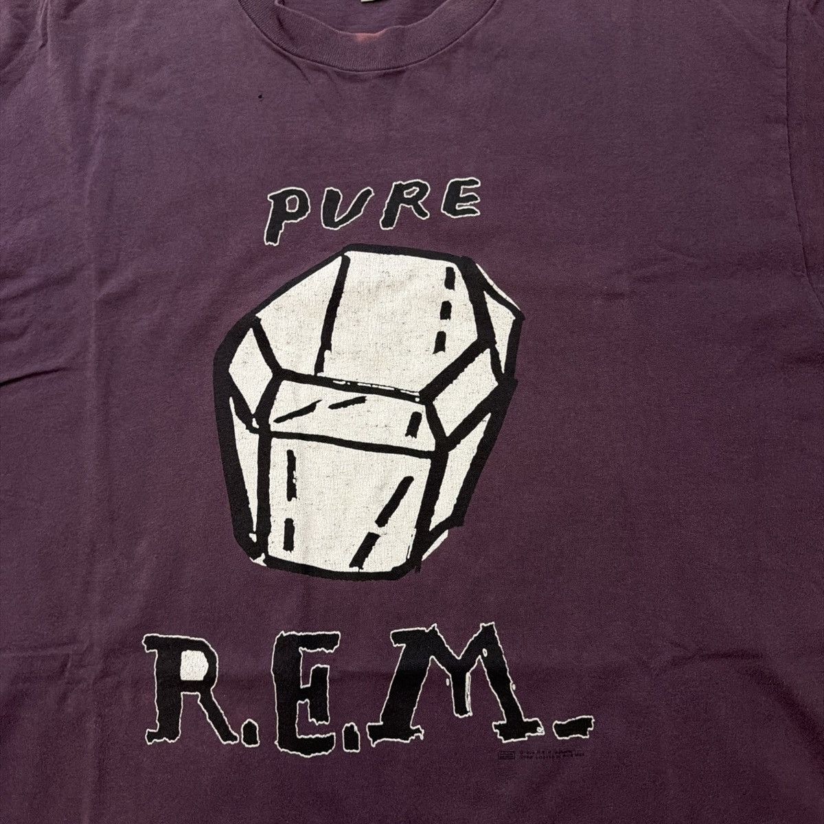R.E.M. R.E.M. Pure 1995 T-Shirt Purple REM Size XL Nice Man Size US XL / EU 56 / 4 - 2 Thumbnail