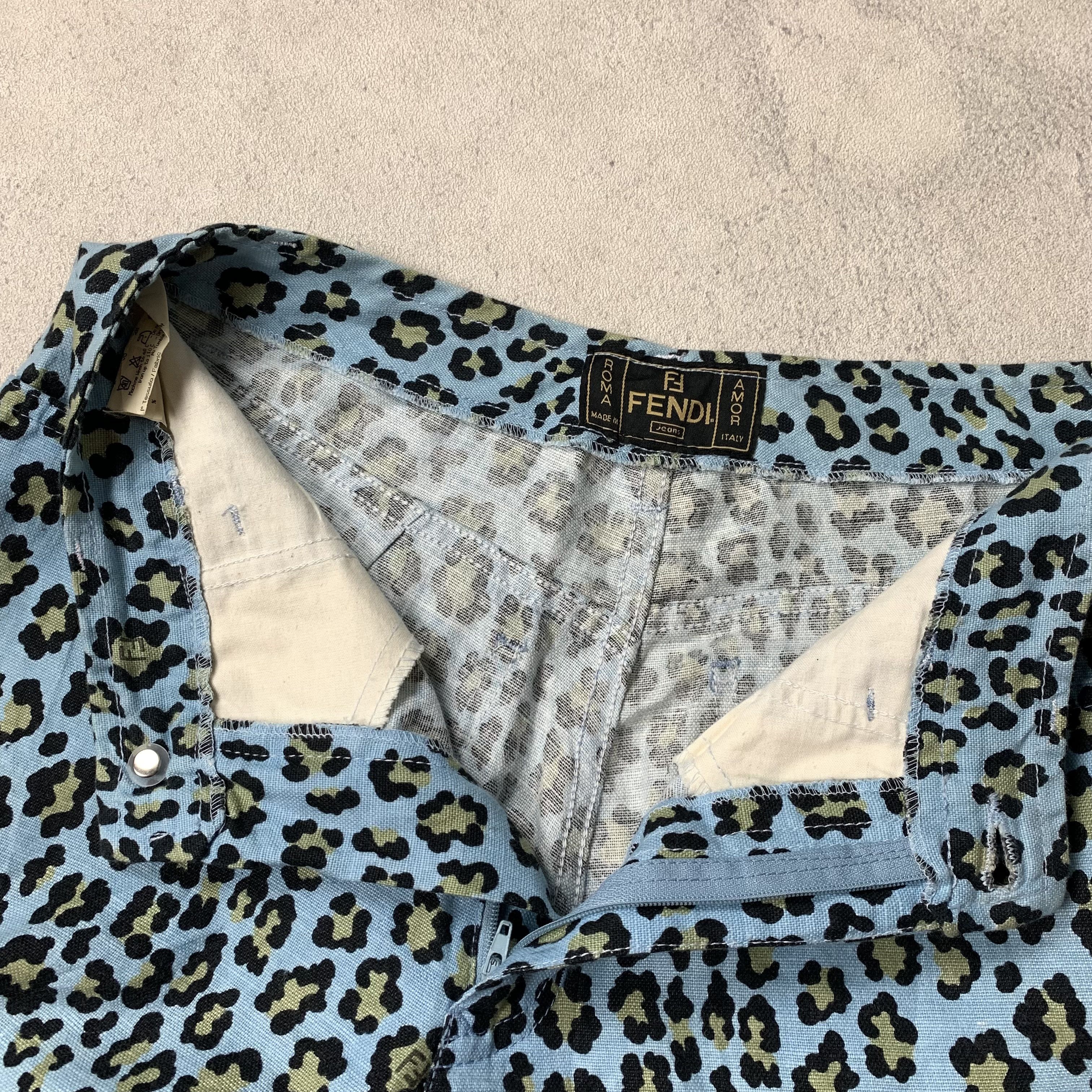 Fendi Vintage Fendi Leopard Trousers Pants Size 27" / US 4 / IT 40 - 6 Thumbnail