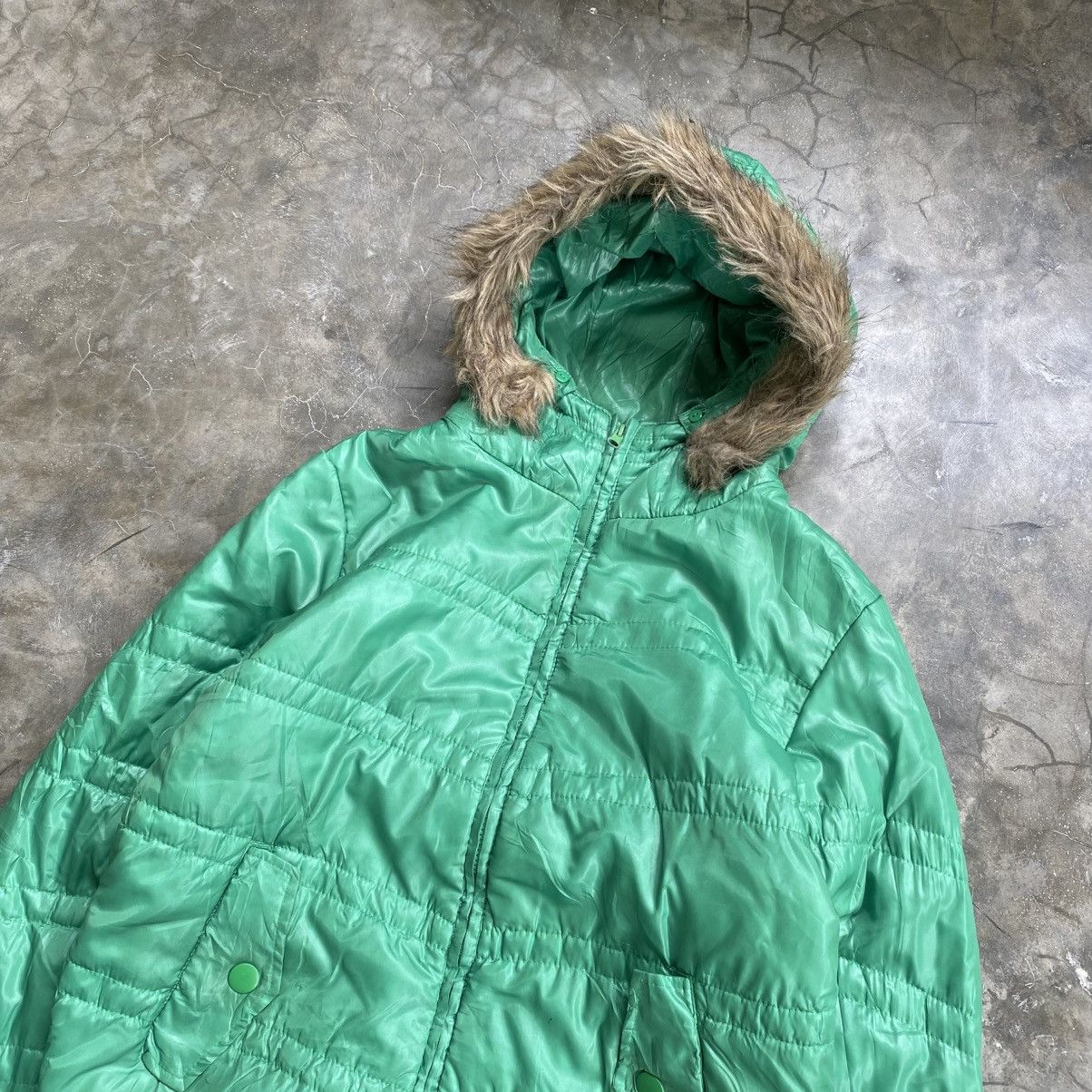 Japanese Brand 2000s Galfit Y2K Style Fur Hoodie Jacket Size US L / EU 52-54 / 3 - 3 Thumbnail