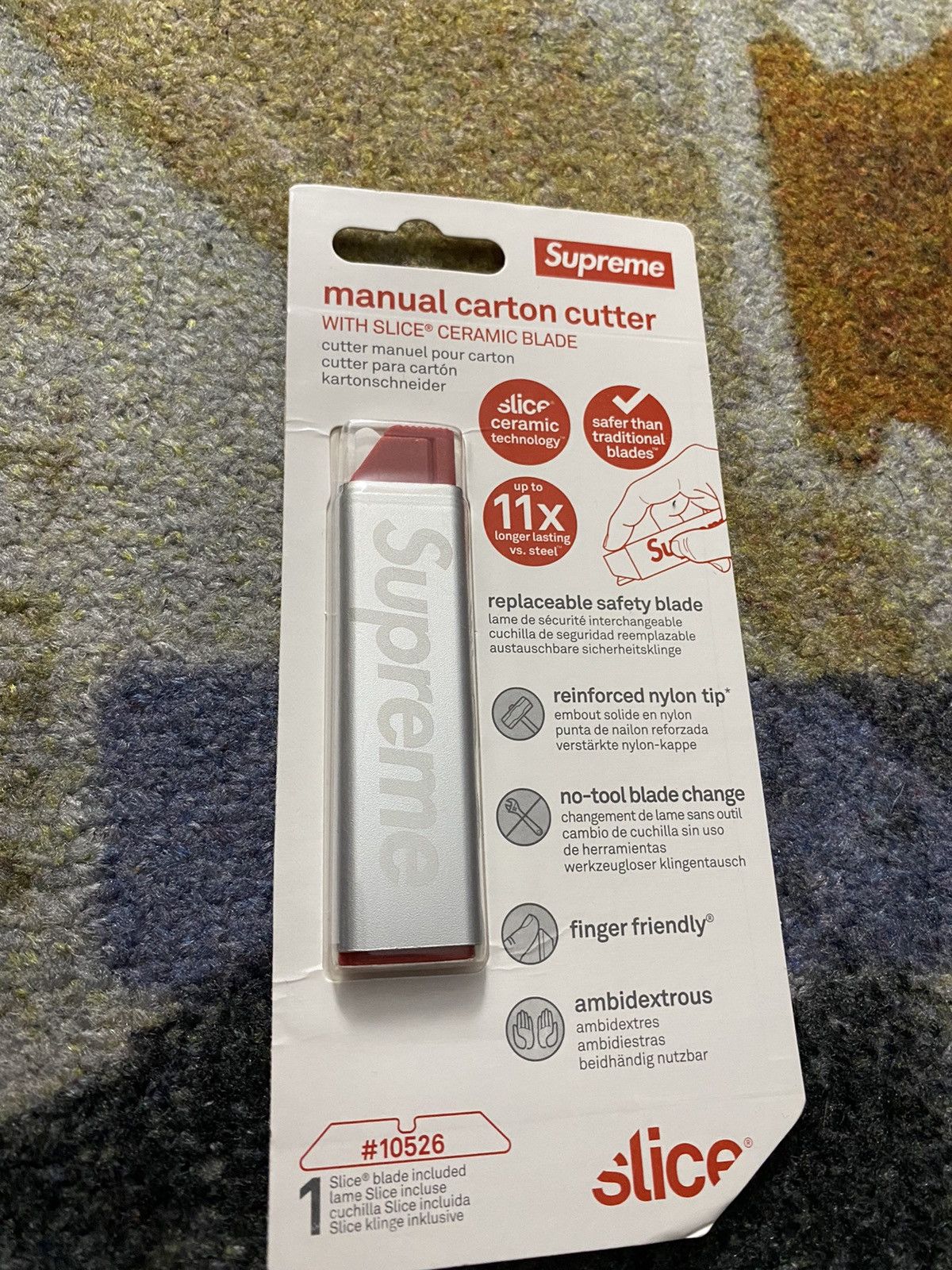 Supreme Supreme Slice Manual Carton Cutter Silver Size ONE SIZE - 2 Thumbnail