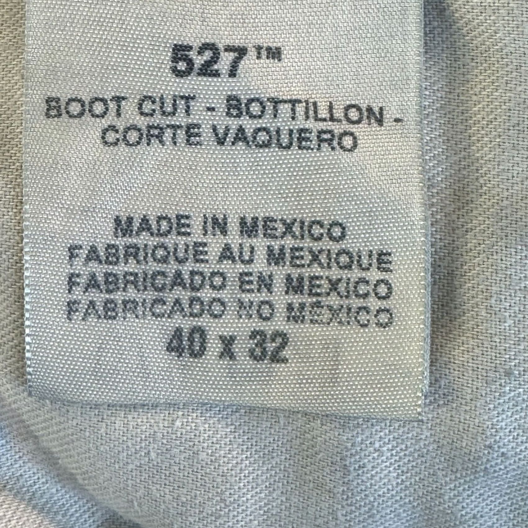 Levi's Levi's 527 Jeans 40 X 32 Blue Denim Mid-Rise Bootcut Mens Regular Size 40 Inseam 32 Cotton Denim Blue Jeans Size US 40 / EU 56 - 5 Thumbnail