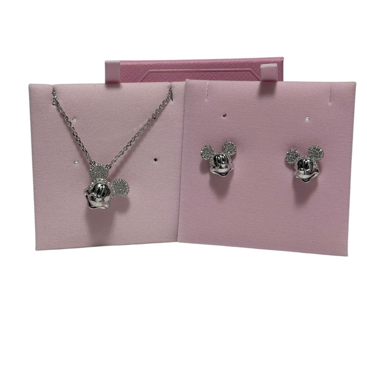 Swarovski Swarovski Disney Mickey Mouse Necklace and Matching Earrings Size ONE SIZE - 1 Thumbnail