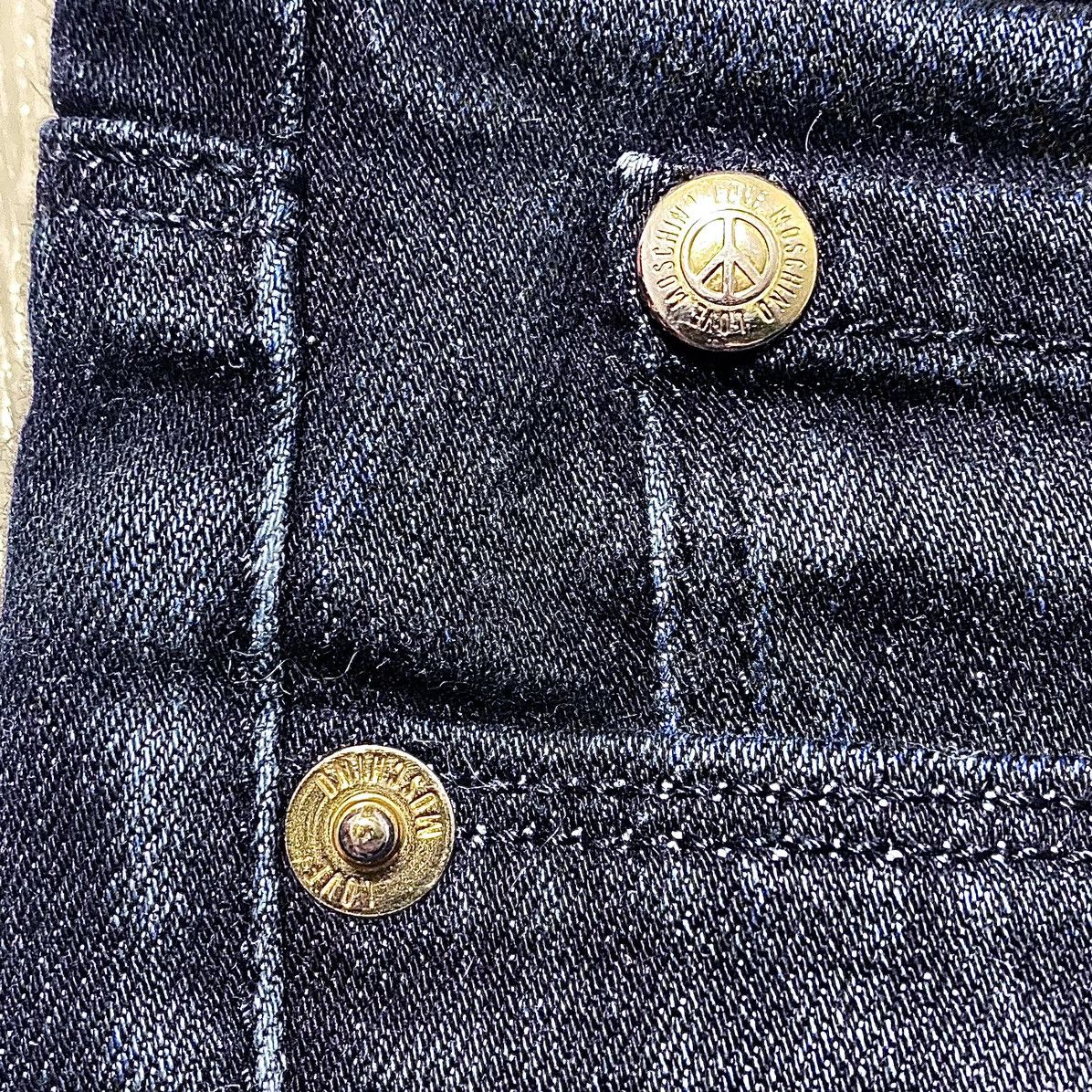 Love Moschino Love Moschino Navy Jeans Denim Embroidered Logo Streetwear Size 25" / US 0 / IT 36 - 12 Thumbnail