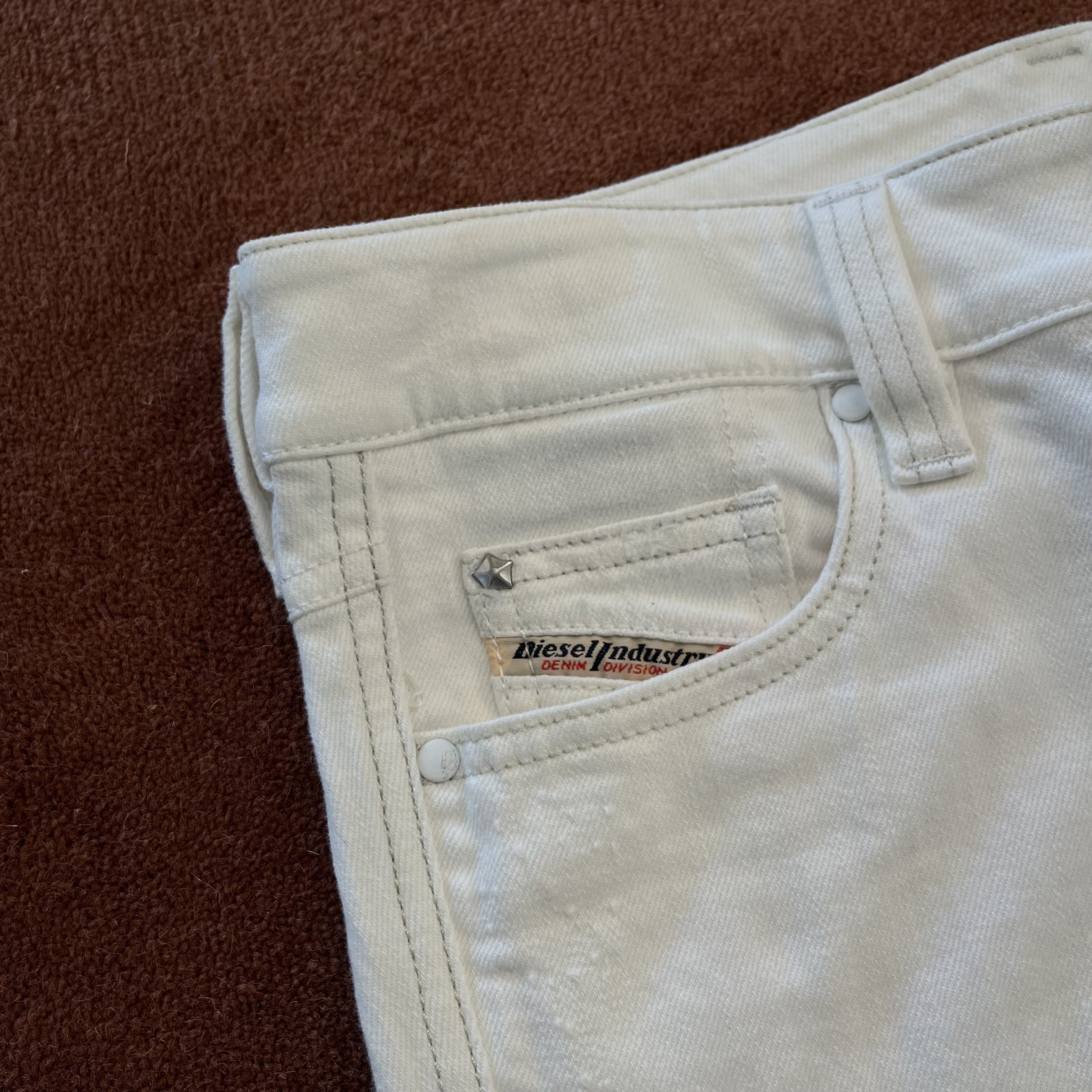 Diesel Diesel White Denim Flares Sample Size US 28 / EU 44 - 6 Thumbnail