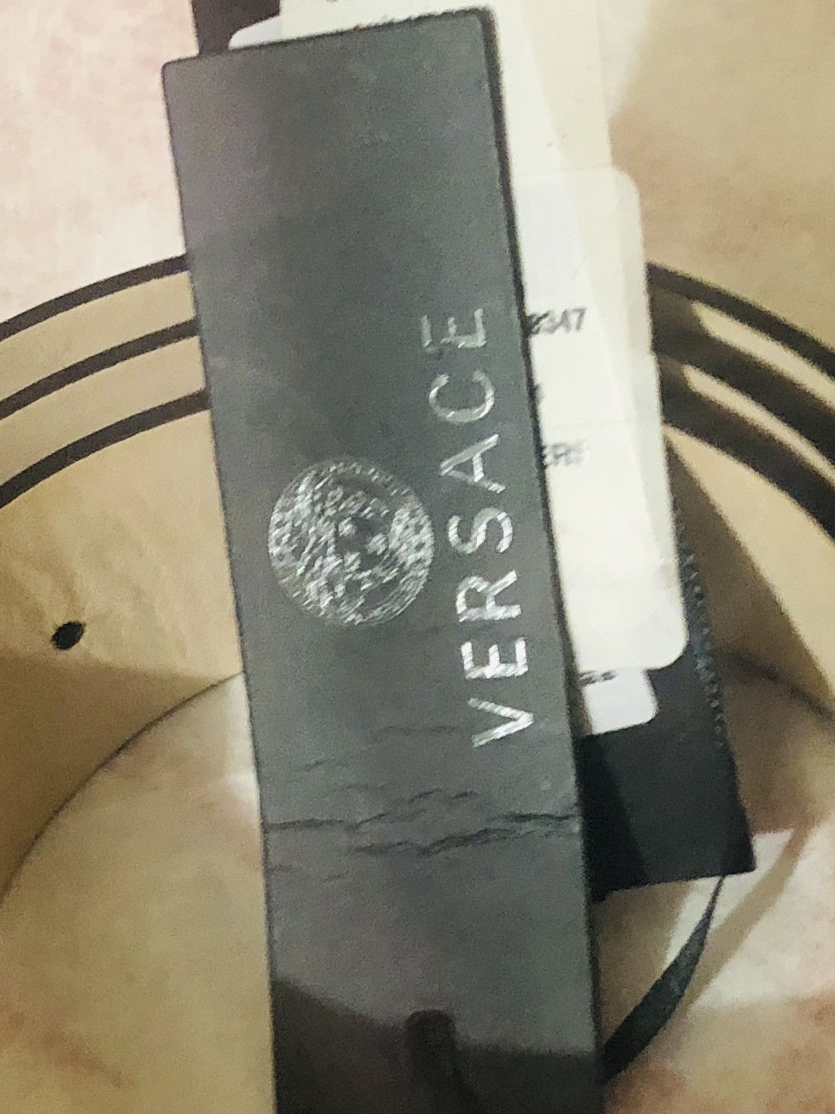 Versace Versace Medusa Leather Belt Biggie Beige 💎🏷️ Size 40 - 15 Thumbnail