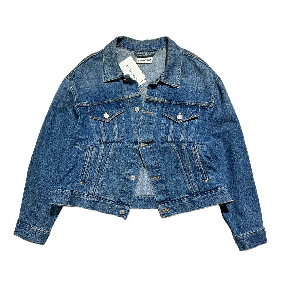 NWT SS17 balenciaga Swing Denim Jacket Sz. 34 Demna