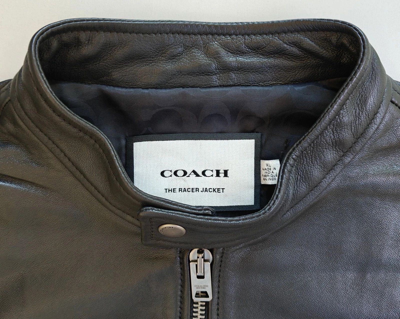 Coach Coach Leather Racer Jacket FTP 5075 Size US XL / EU 56 / 4 - 4 Thumbnail