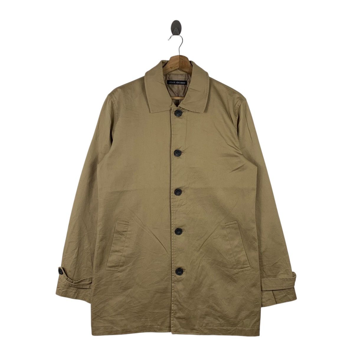 Japanese Brand × Tete Homme × Vintage Vintage TETE HOMME Japanese Brand Casualwear LongCoat Jacket Size US L / EU 52-54 / 3 - 1 Thumbnail