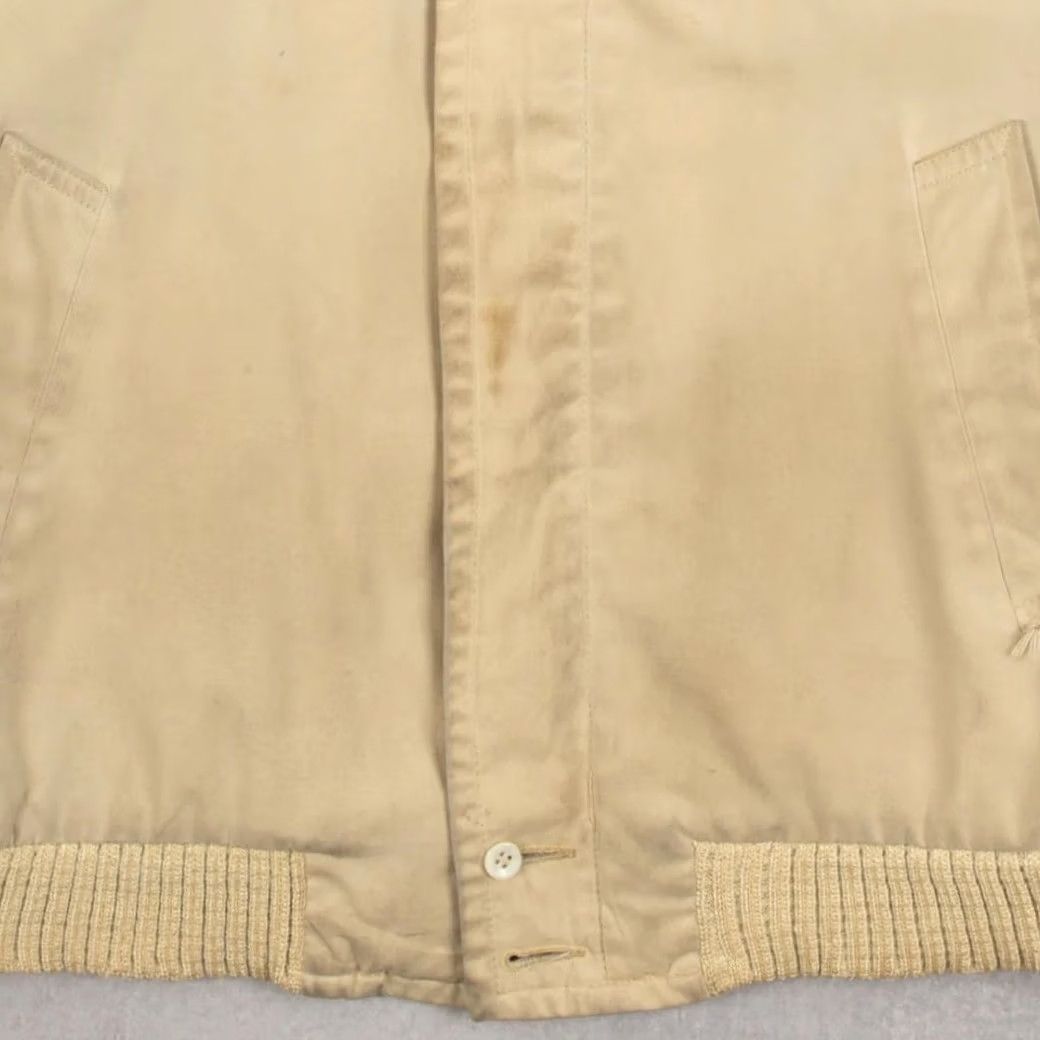 Sears VINTAGE Sears Fleece Lined Collared Full Zip Jacket Outdoor Beige Men Large 90s Retro - Size US L / EU 52-54 / 3 - 7 Thumbnail