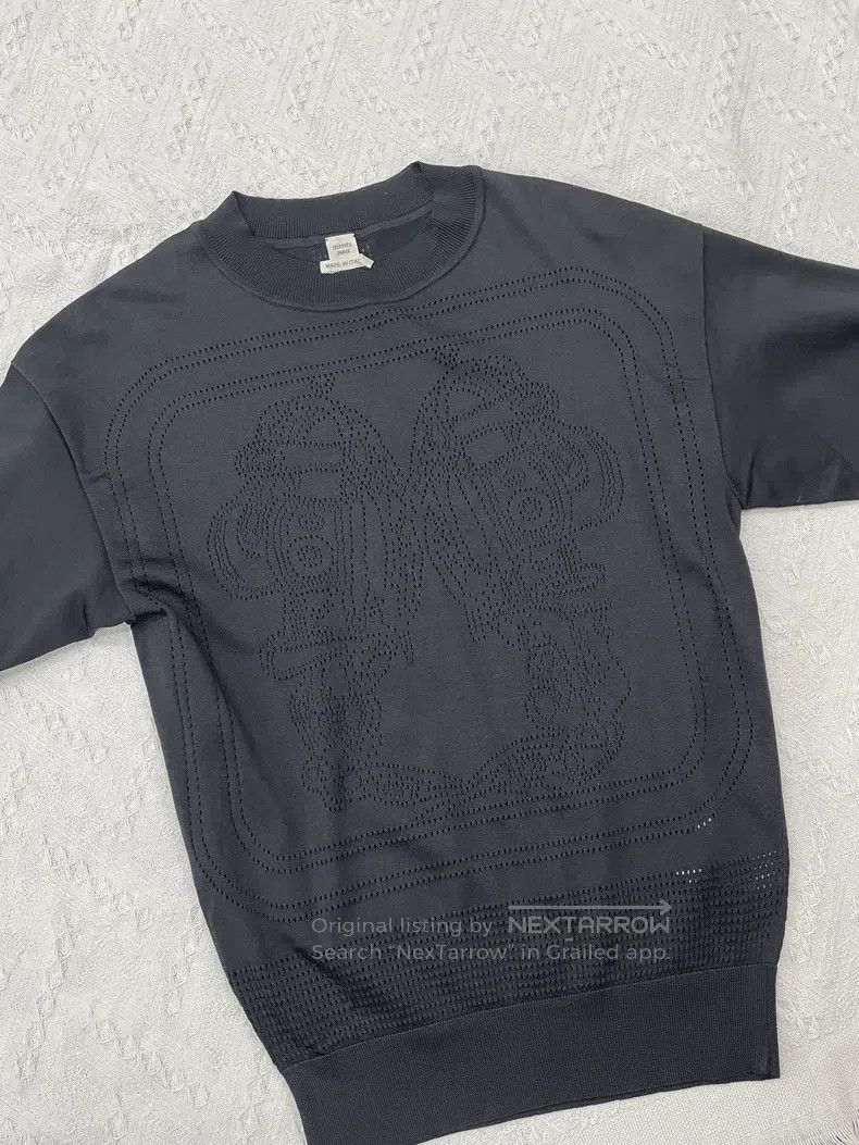 Hermes Hermes Elegant saddle patterned silk round-neck top Size XS / US 0-2 / IT 36-38 - 2 Thumbnail