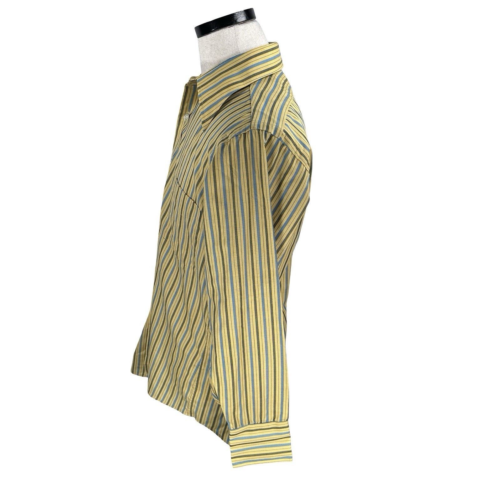 Other VTG Jack Parrish Shirt Men 15.5 Yellow Stripe Pointed Dagger Size US M / EU 48-50 / 2 - 4 Thumbnail