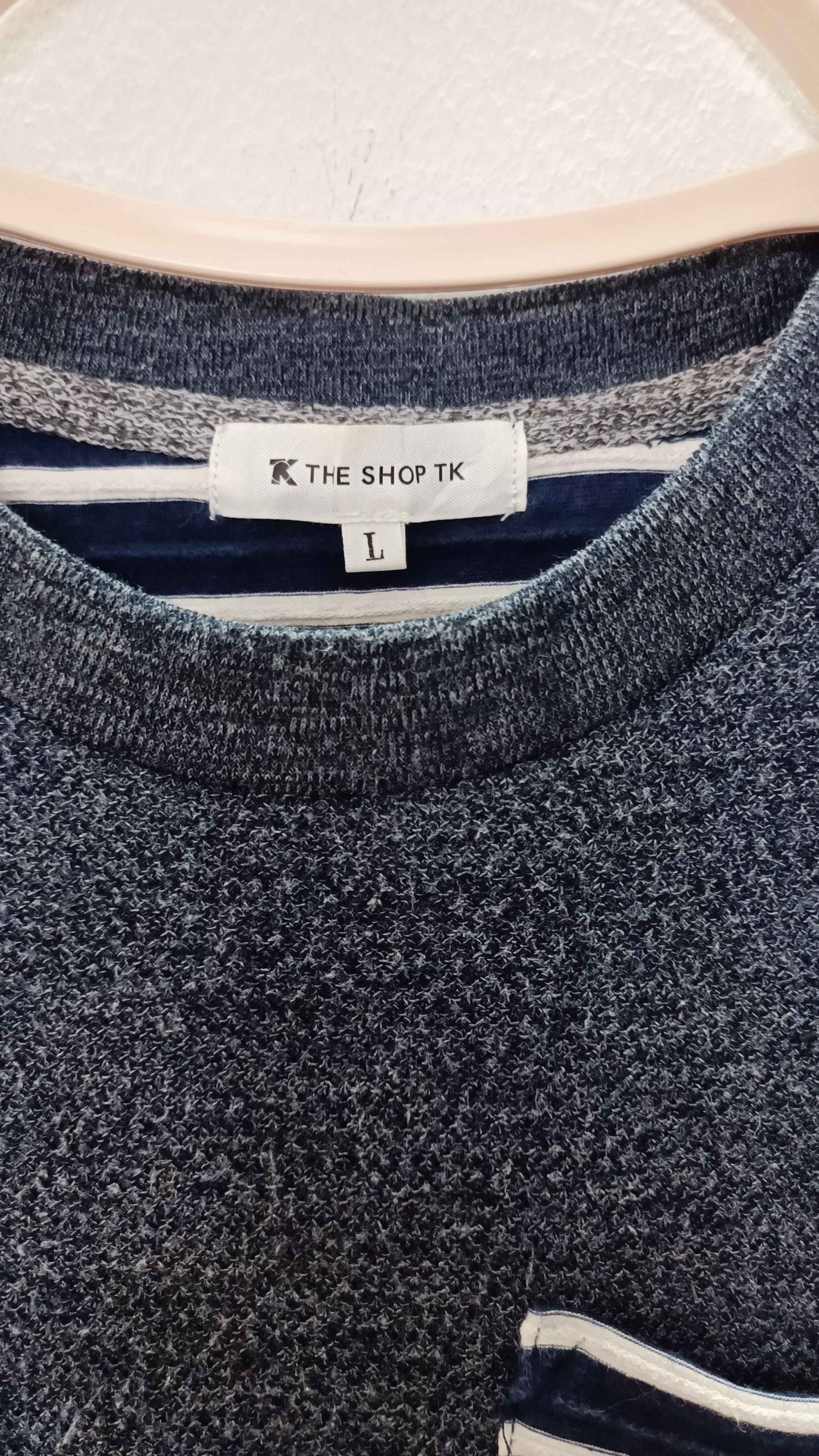 Designer × Homespun Knitwear × Japanese Brand Vintage Look Blue Knitwear Sweatshirts Size L / US 10 / IT 46 - 2 Thumbnail